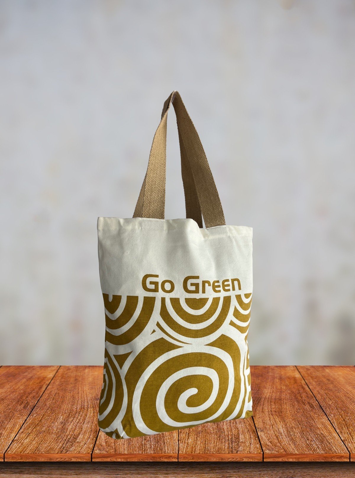Beige Canvas Printed Bag – Stylish & Durable Everyday Tote by Boer and Fitch - Boer and Fitch
