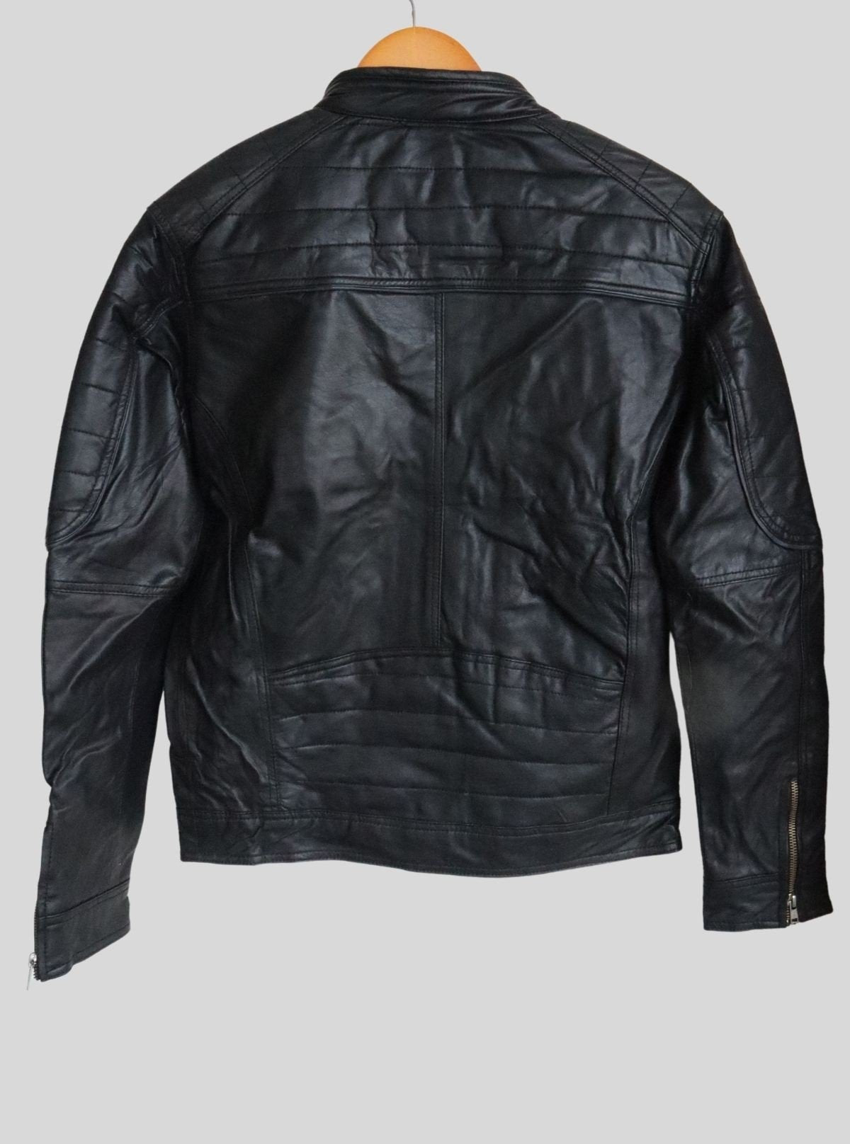 Black Leather Jacket for Men – Classic Biker & Casual Style by Boer and Fitch - Boer and Fitch