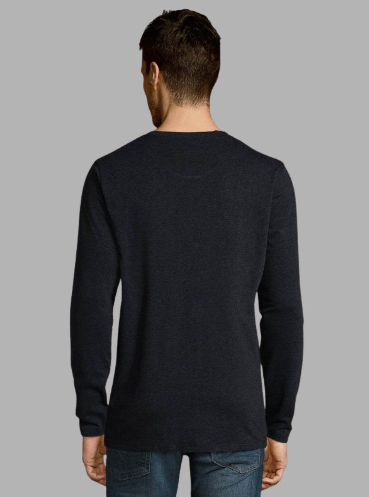 Black Long Sleeve Round Neck T-Shirt – Boer and Fitch - Boer and Fitch