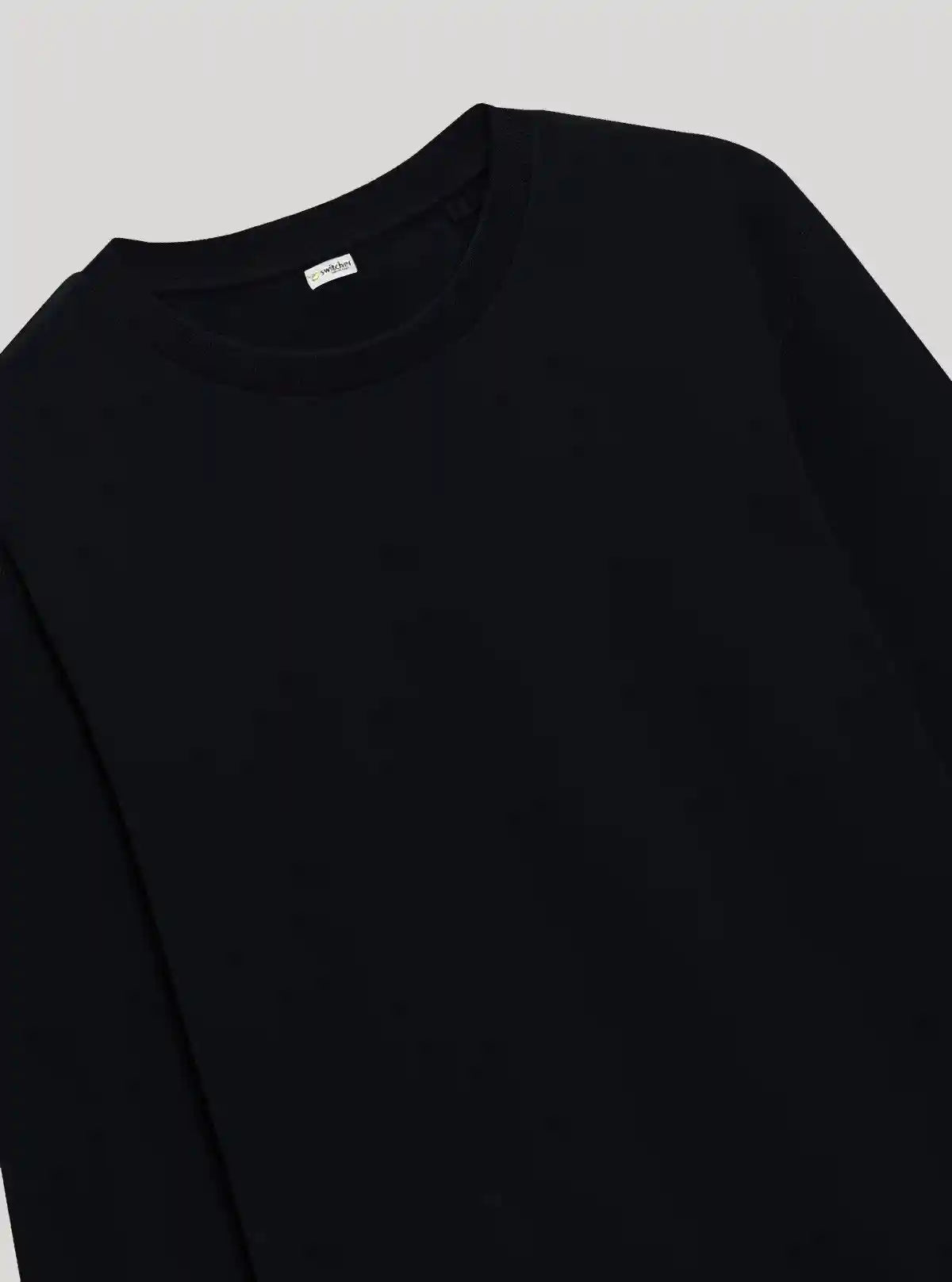 Men’s Black Garment Dyed Sweatshirt – Timeless Style with Washed Finish | Buy Online at  Boer and Fitch