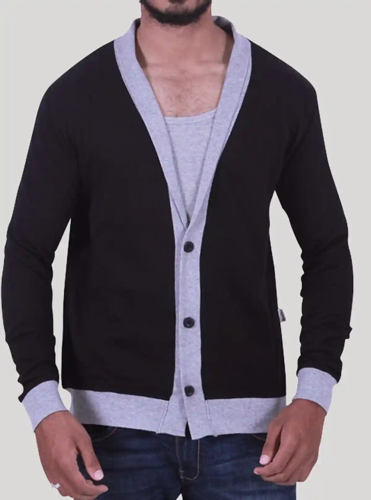 Black Shawl Collar Cardigan for Men – Boer and Fitch | Buy Online at  Boer and Fitch