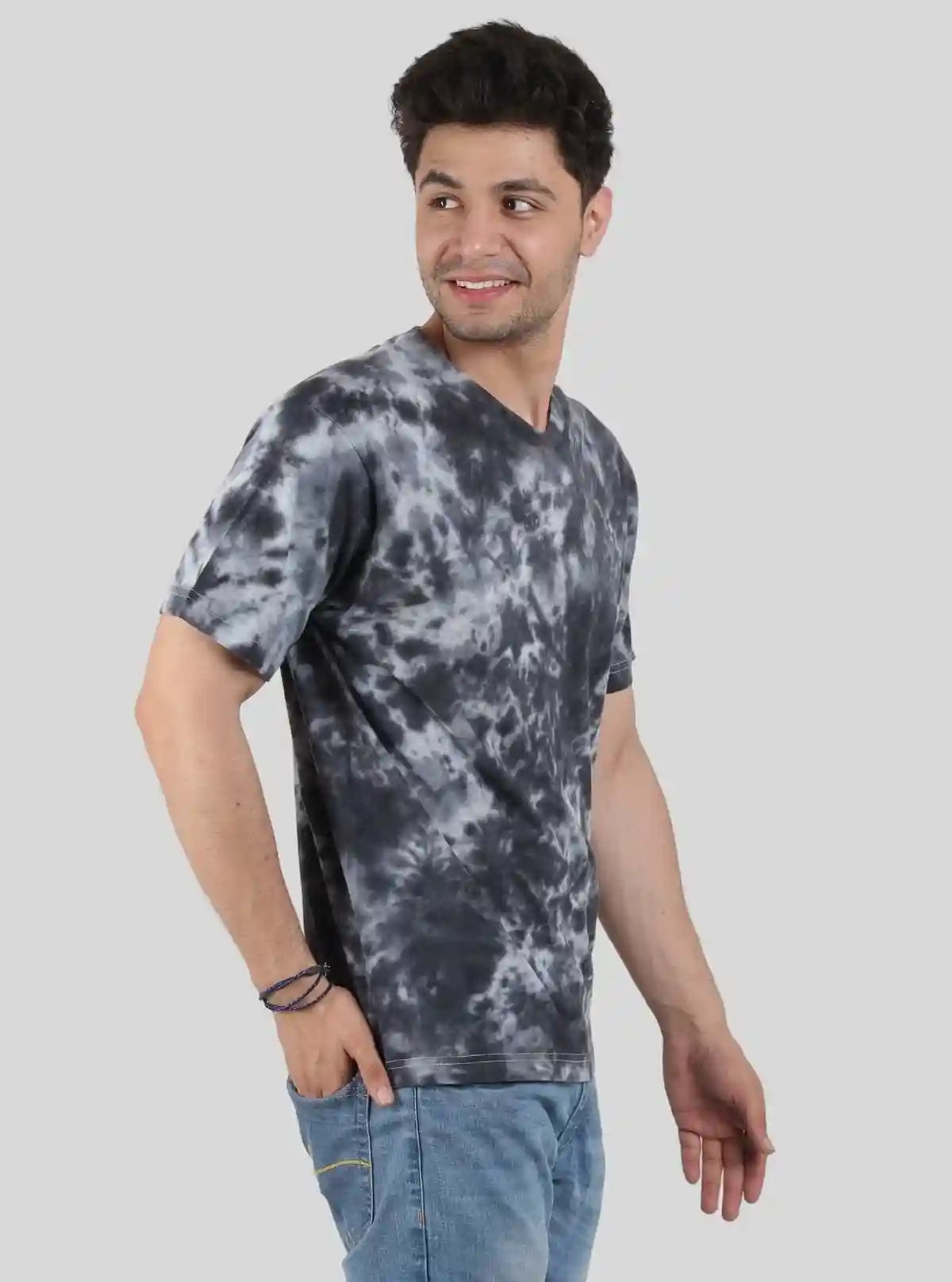 Men’s Black Foncé Tie and Dye T-Shirt – Edgy, Artistic Streetwear Style | Buy Online at  Boer and Fitch