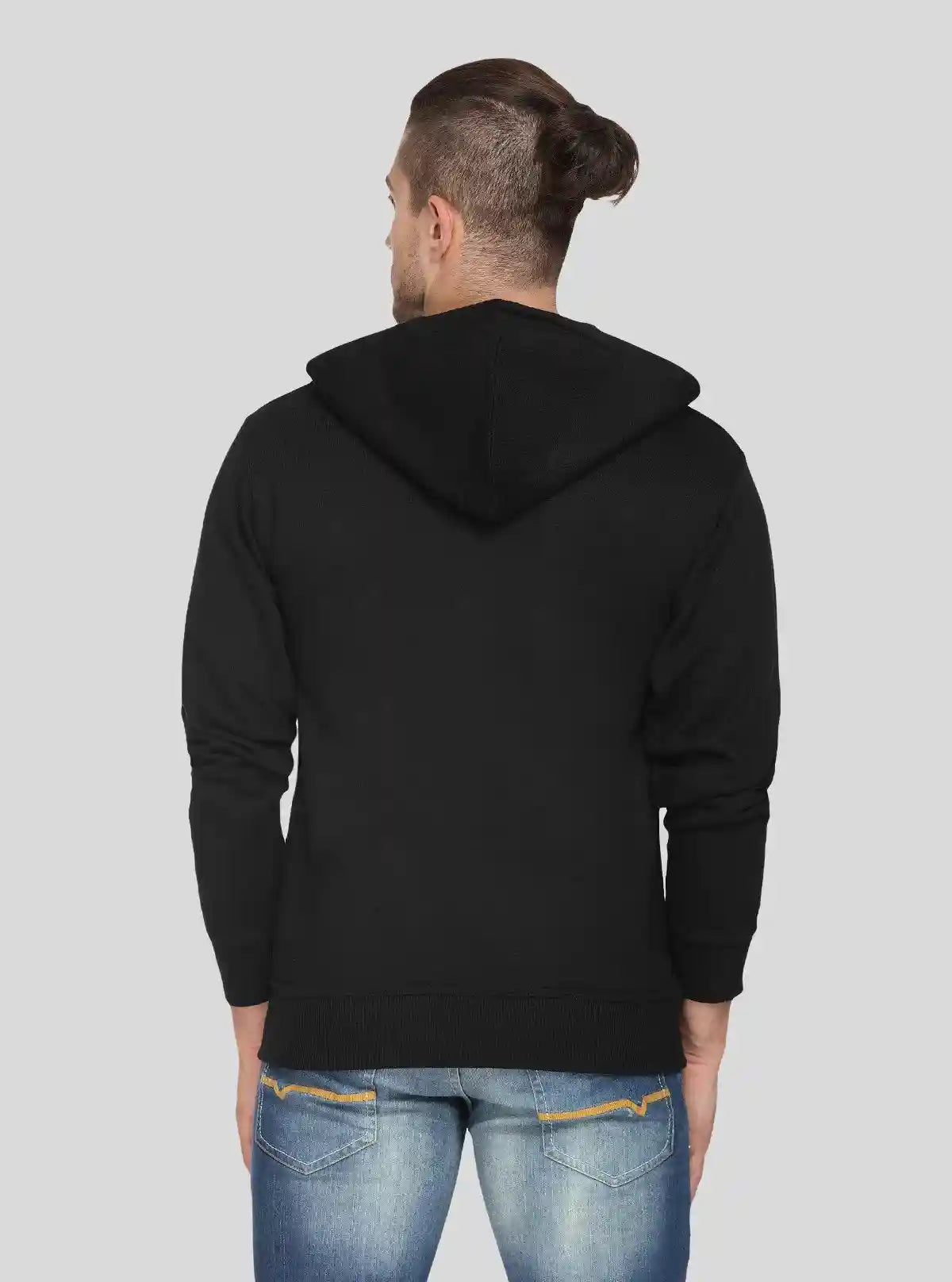 Men’s Black Zipper Hoodie – Classic Zip-Up with Urban Edge & Comfort | Buy Online at  Boer and Fitch