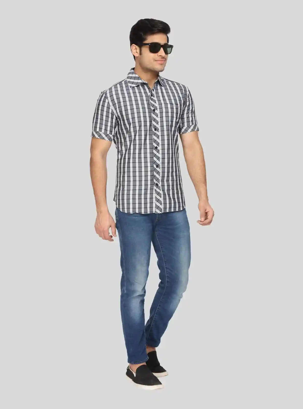 Men's Grey Classic Striped Shirt – Timeless, Refined & Versatile Everyday Wear | Buy Online at gep32c-qs.myshopify.com