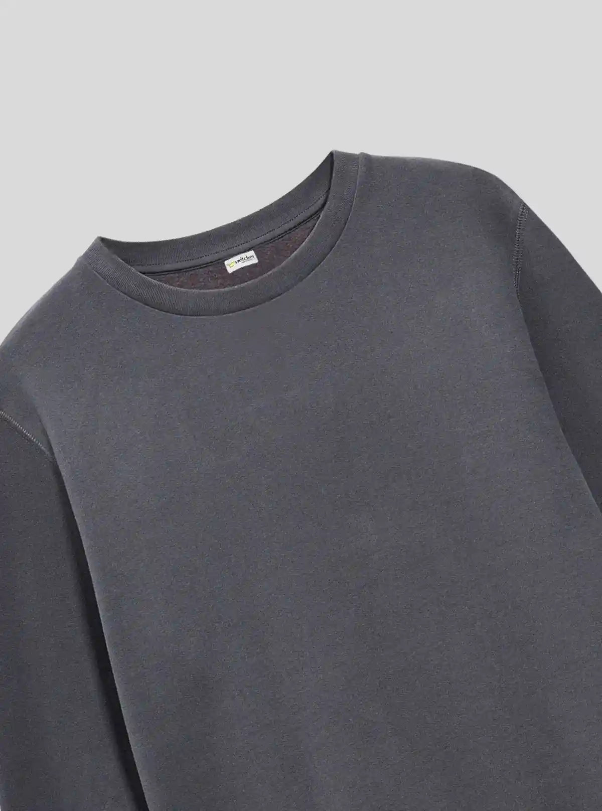 Men’s Grey Garment Dyed Sweatshirt – Washed Look, Premium Comfort | Buy Online at  Boer and Fitch