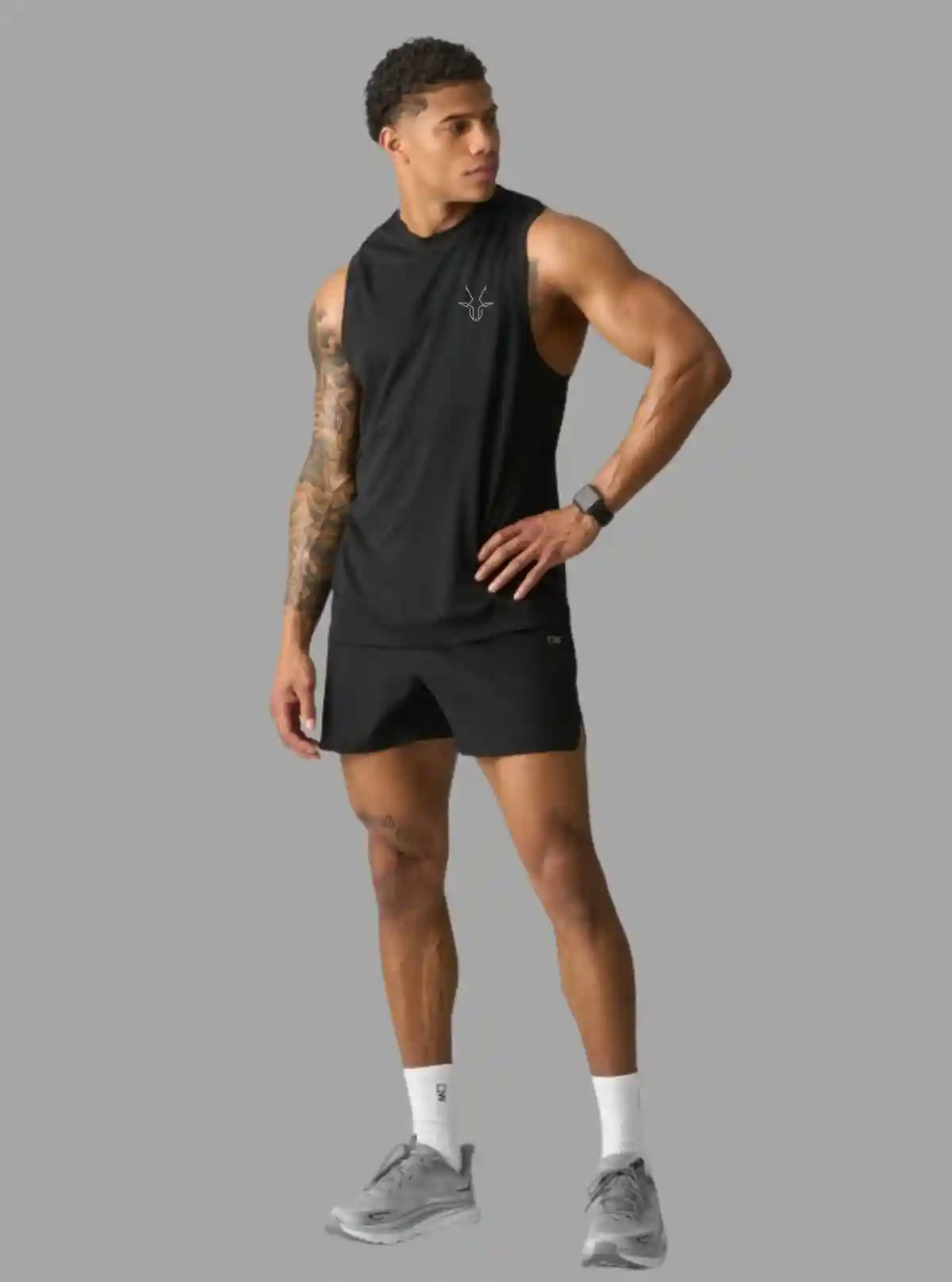 Men's Mirage Black Tank Top – Sleek, Breathable & Athletic Streetwear from Boer and Fitch | Buy Online at gep32c-qs.myshopify.com