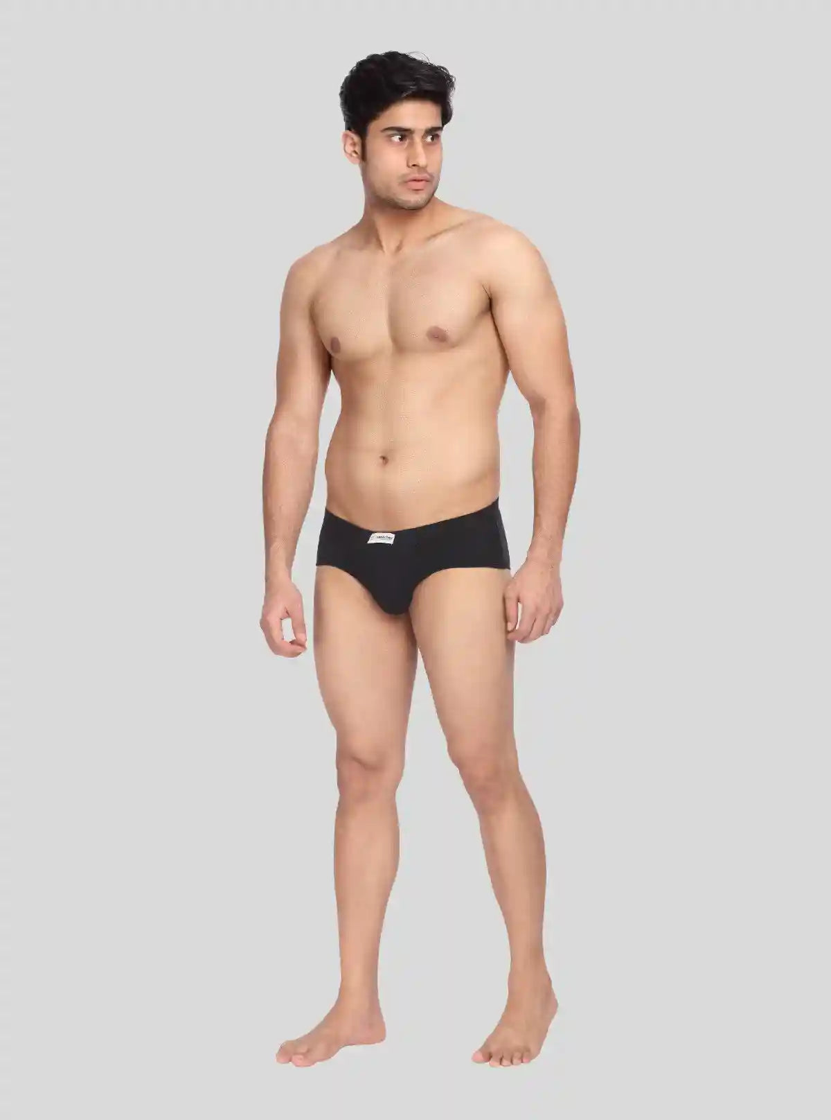 Men's Solid Black Classic Fit Briefs – Pack of 2 | Buy Online at  Boer and Fitch