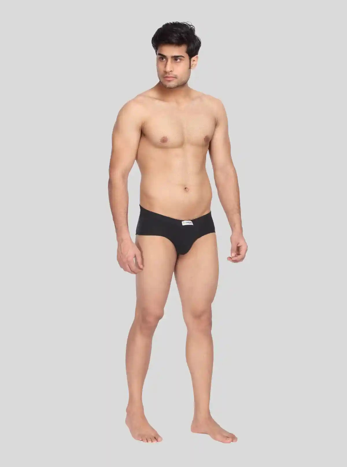 Men's Solid Black Classic Fit Briefs – Pack of 2 | Buy Online at  Boer and Fitch