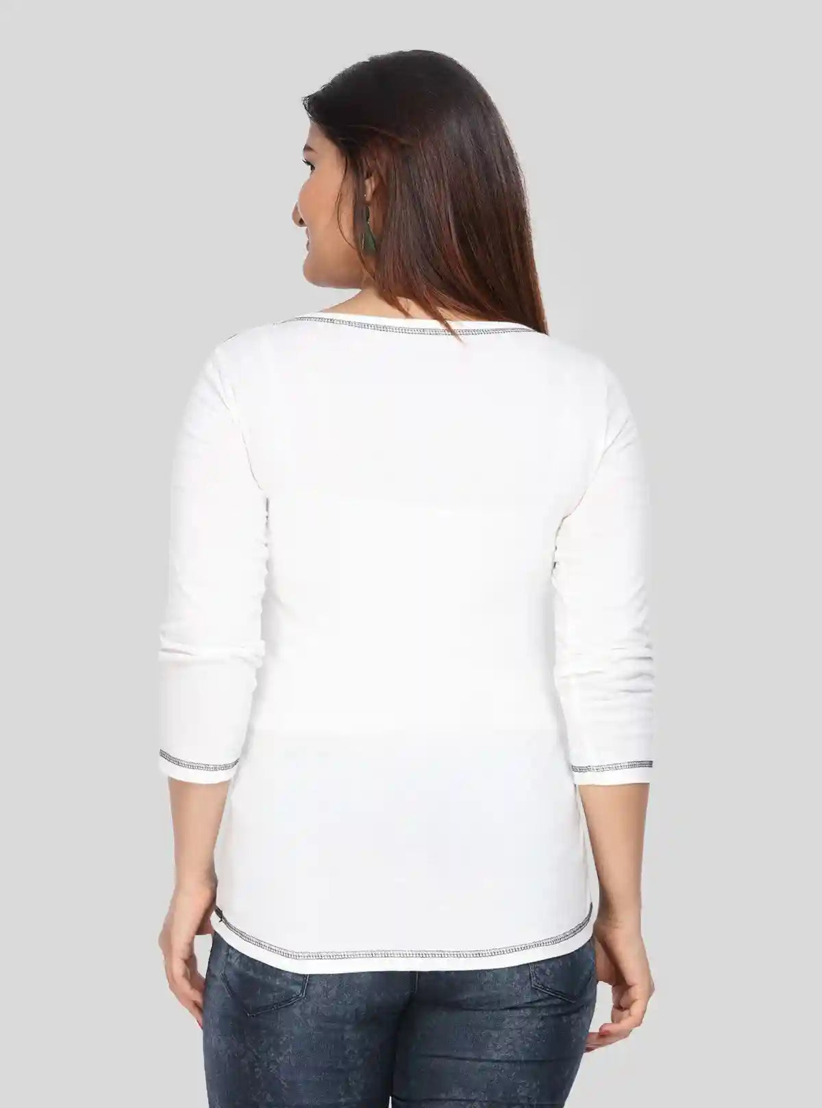 Women's Black Bold Polka Dot Print Long Sleeve Top in Cotton Jersey | Boer & Fitch | Buy Online at  Boer and Fitch