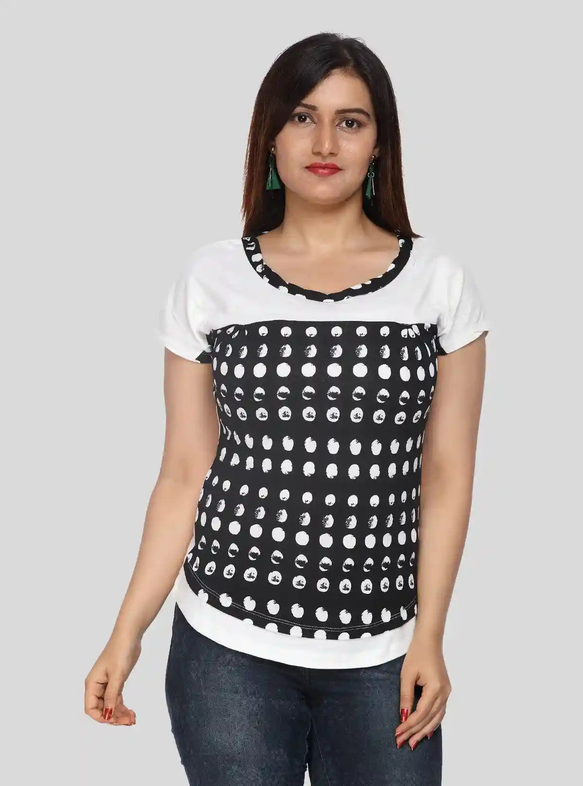 Women's Polka Printed Top – Timeless Dots & Effortless Charm by Boer & Fitch | Buy Online at  Boer and Fitch