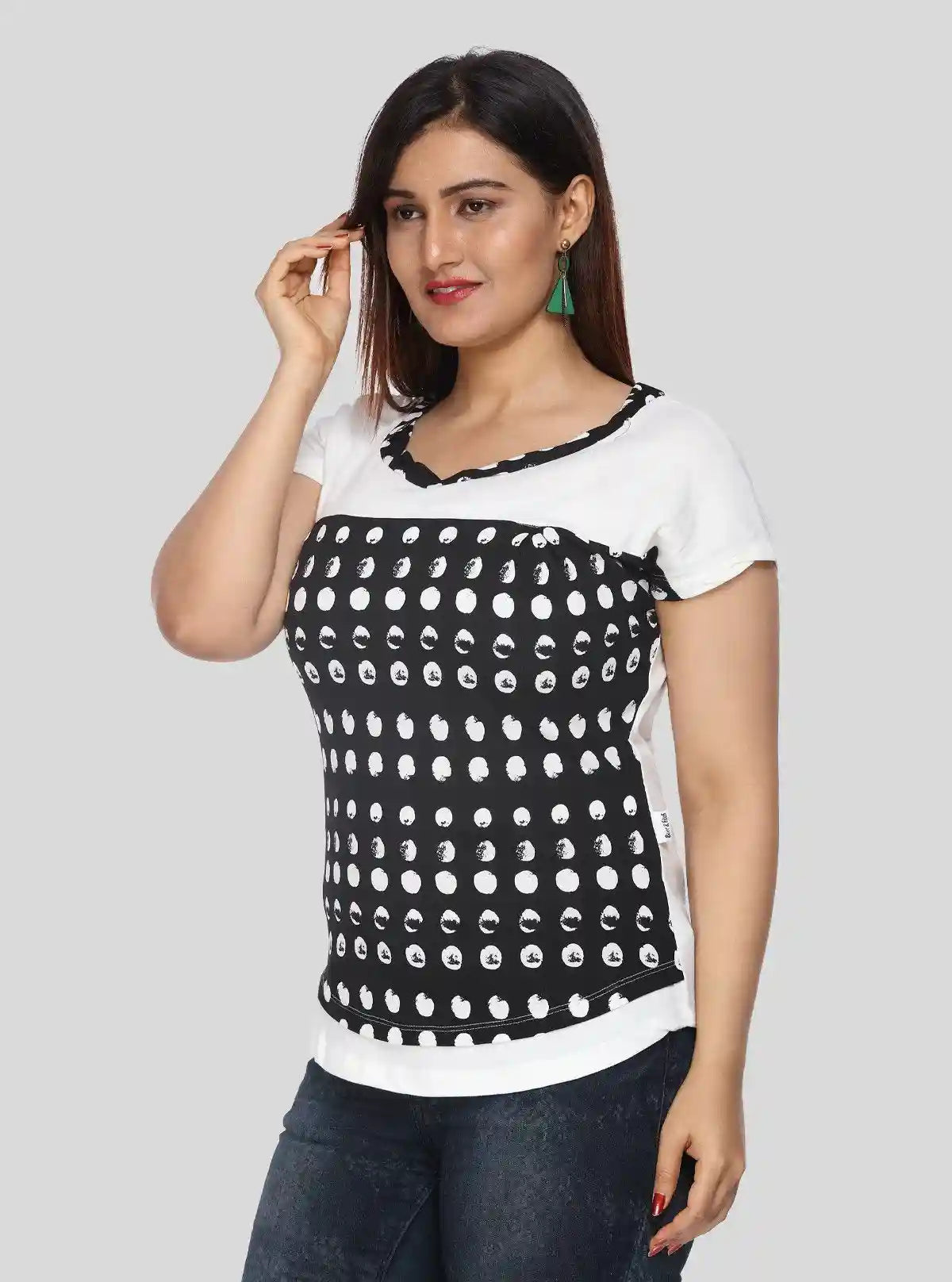 Women's Polka Printed Top – Timeless Dots & Effortless Charm by Boer & Fitch | Buy Online at  Boer and Fitch