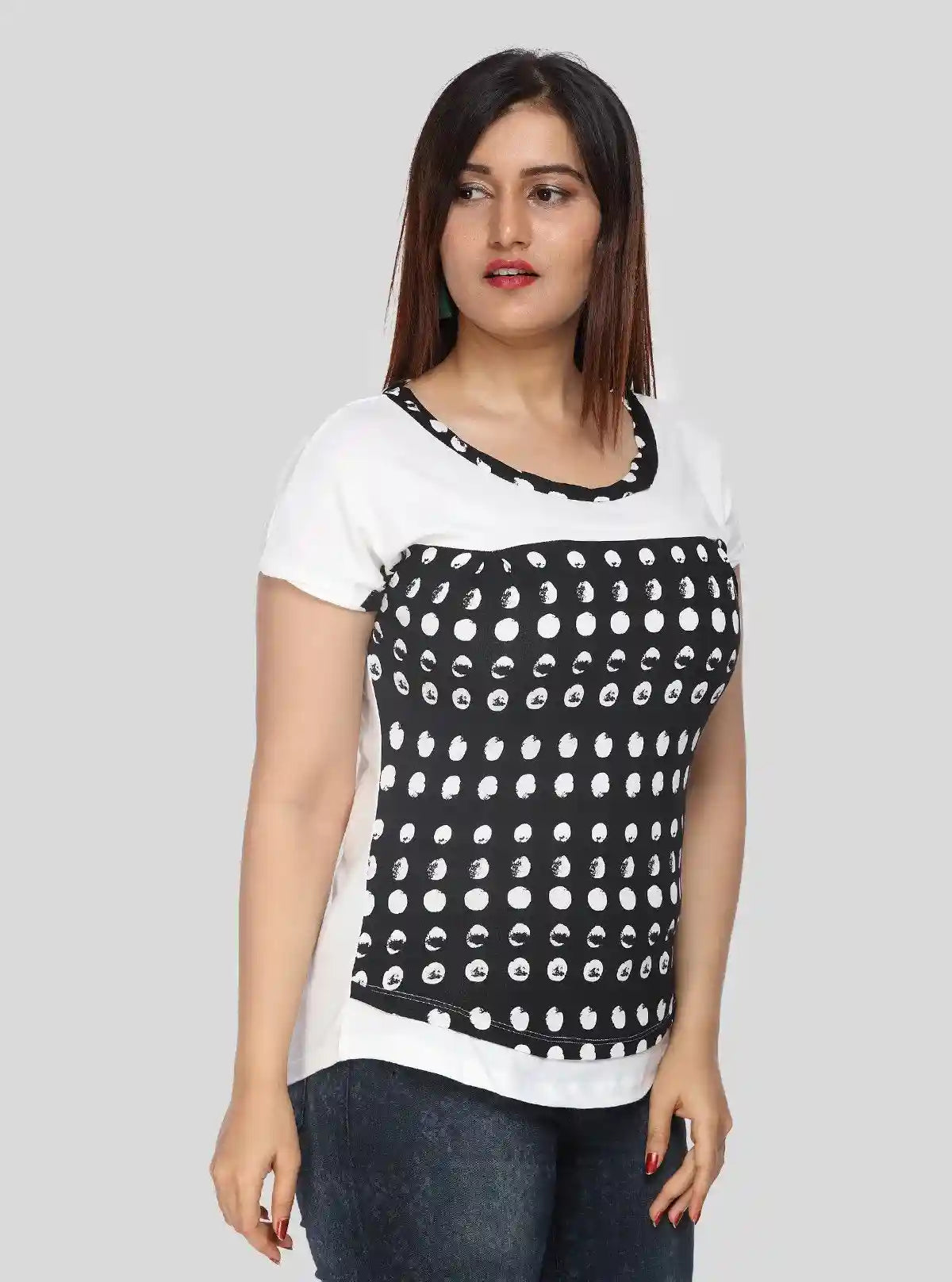 Women's Polka Printed Top – Timeless Dots & Effortless Charm by Boer & Fitch | Buy Online at  Boer and Fitch