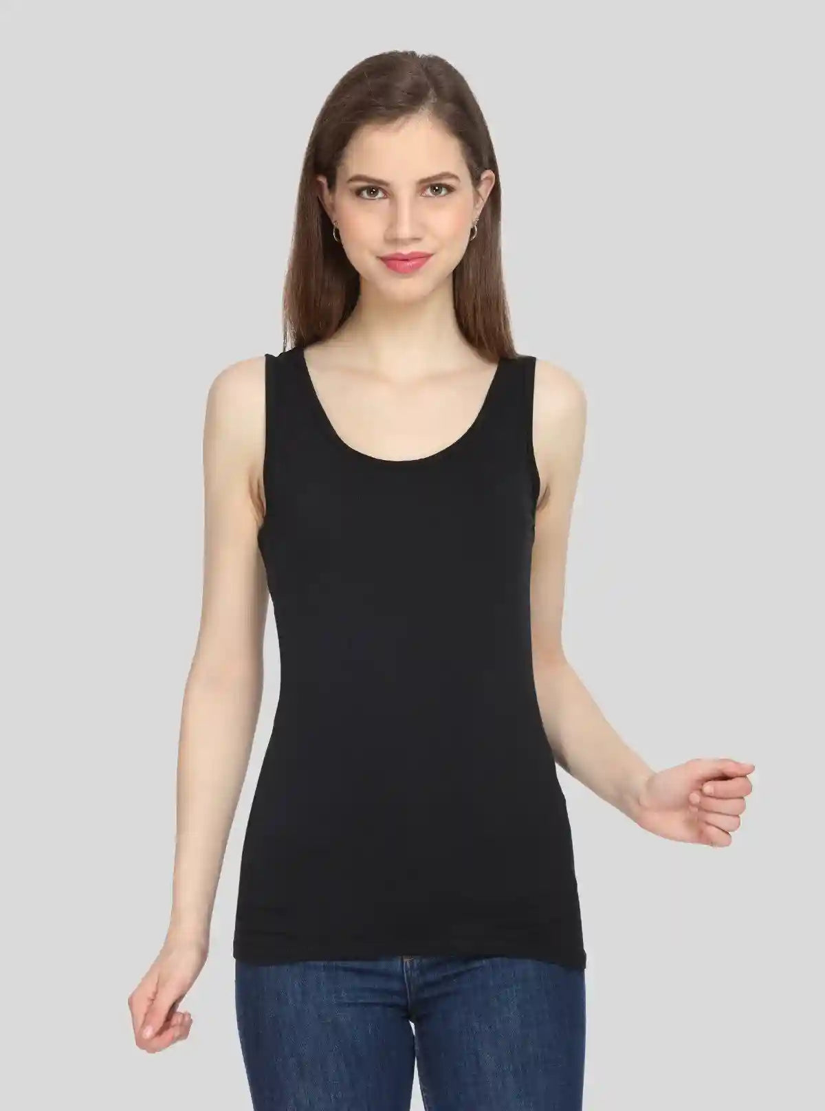Women’s Solid Black Sleeveless Stretch Top – Boer and Fitch | Buy Online at  Boer and Fitch
