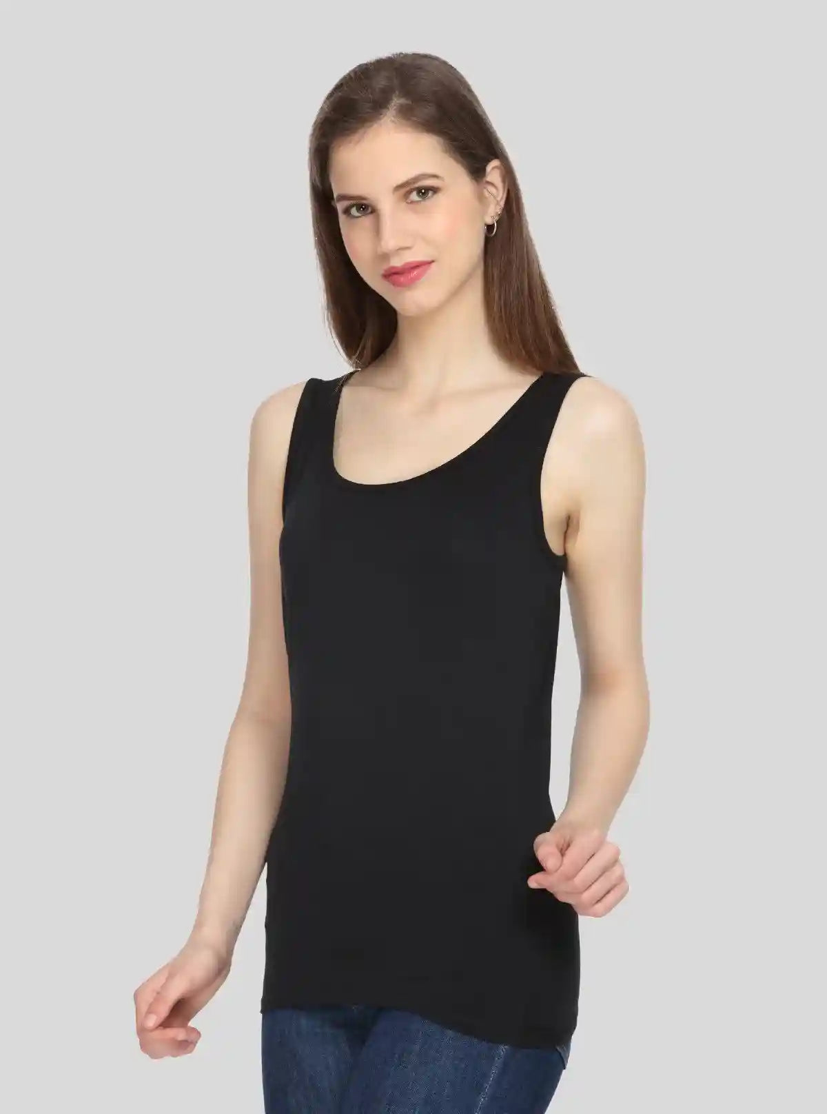 Women’s Solid Black Sleeveless Stretch Top – Boer and Fitch | Buy Online at  Boer and Fitch