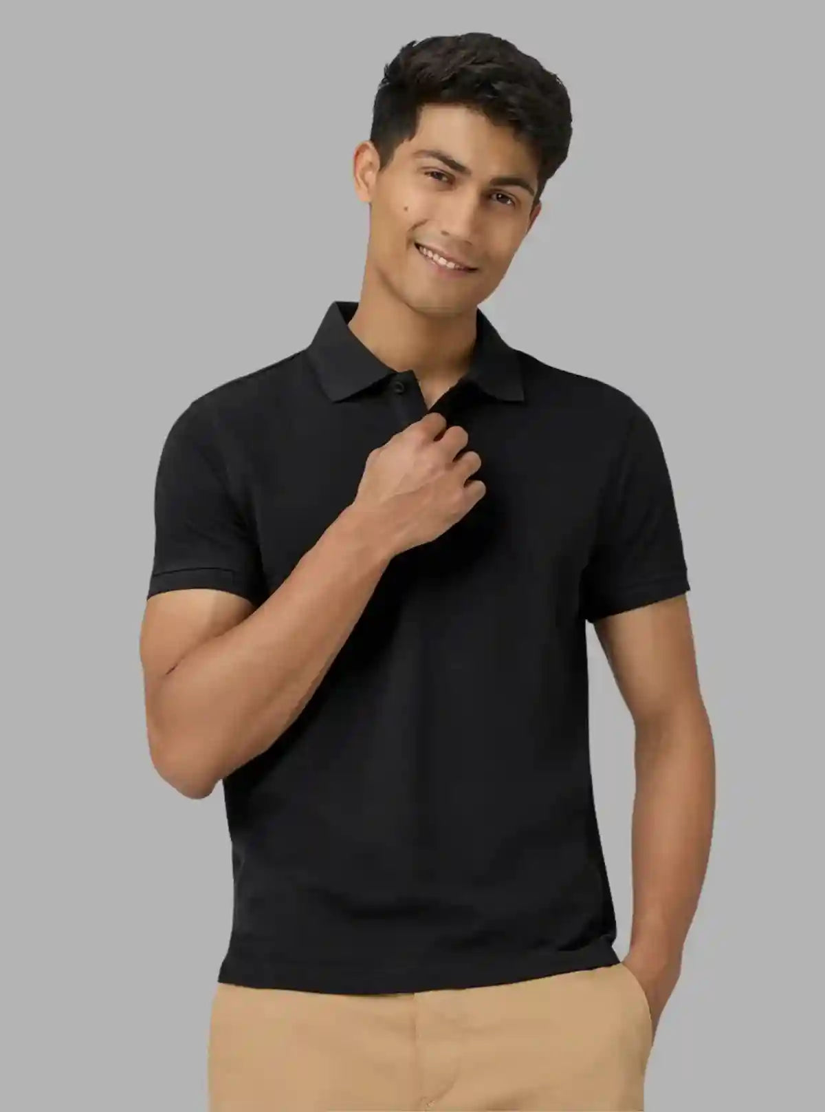 Men’s Black Pique Polo T-Shirt – Classic Fit, Premium Cotton Elegance from Boer and Fitch | Buy Online at gep32c-qs.myshopify.com