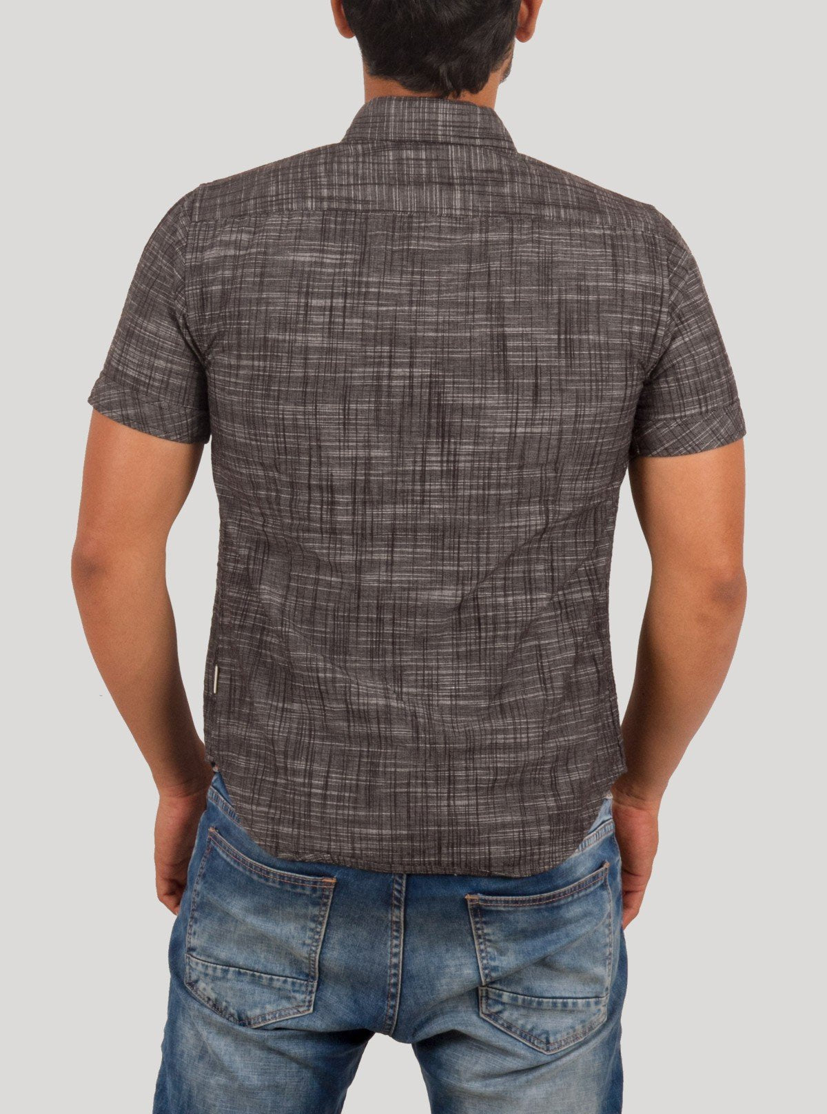 Blended Black Half Sleeve Shirt for Men – Casual Cotton Shirt by Boer and Fitch - Boer and Fitch