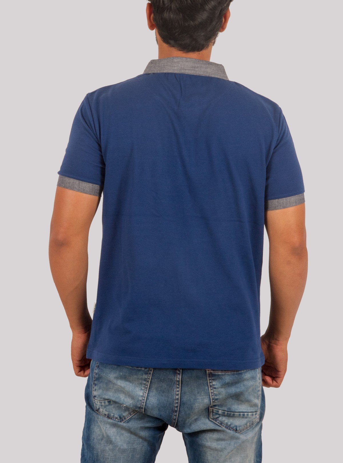 Blue Buttoned Polo T-Shirt for Men – Boer and Fitch - Boer and Fitch
