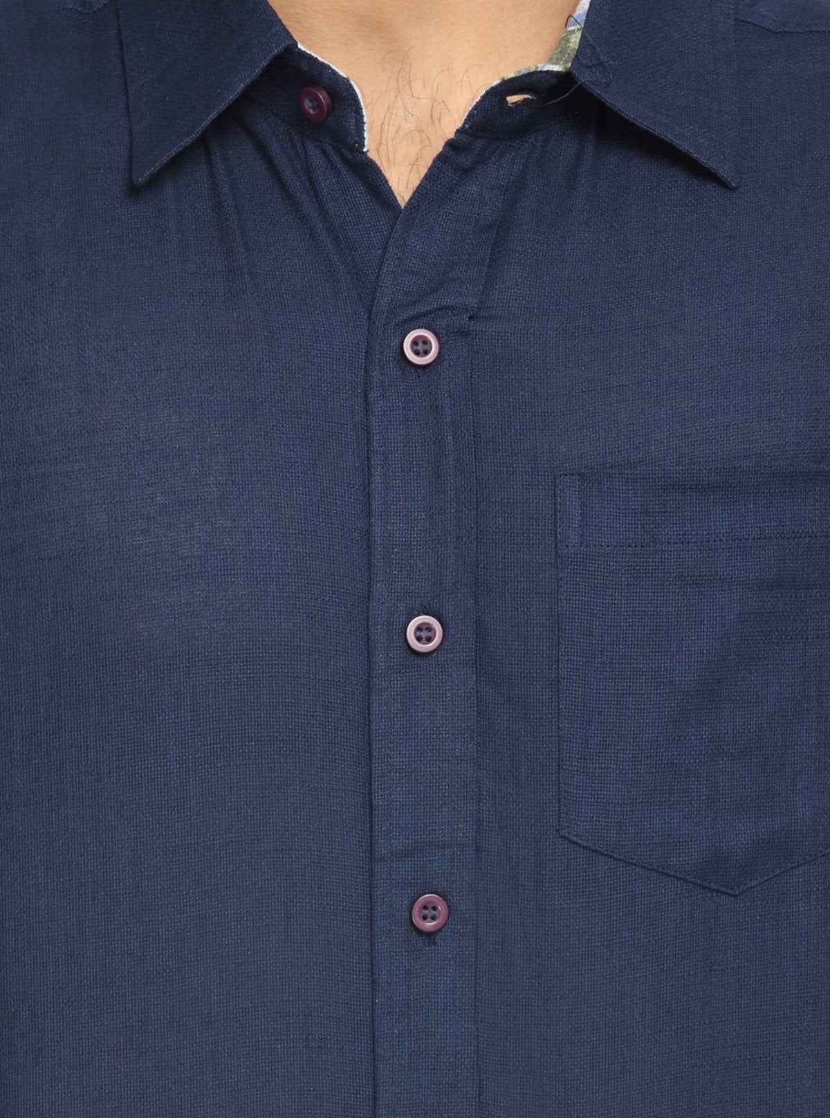 Men’s Stylish Blue Slim Fit Full Sleeve Shirt – Elegant Smart Casual by Boer & Fitch | Buy Online at  Boer and Fitch