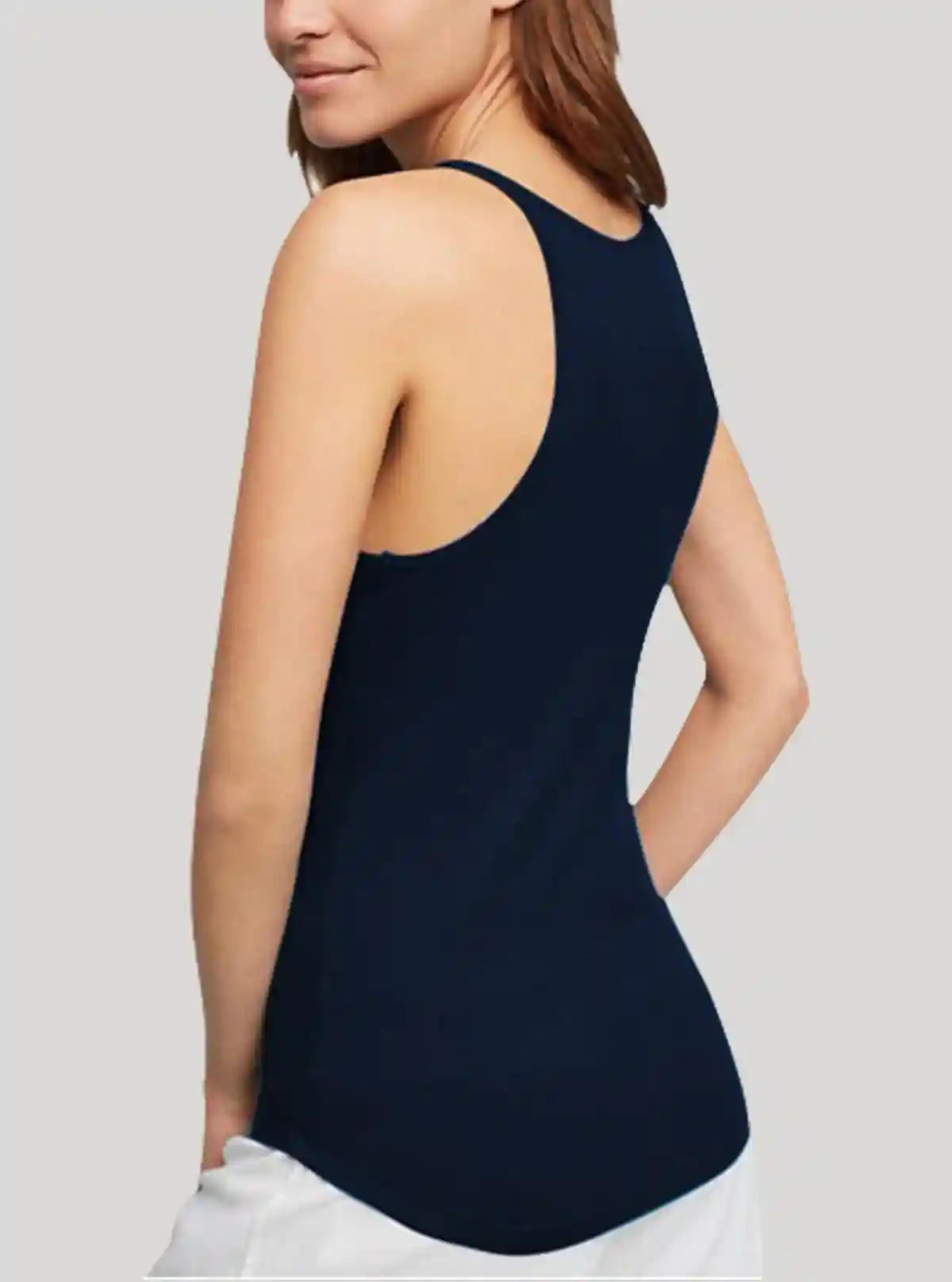 Women’s Navy Ribbed Tank Top – Stylish & Comfortable | Boer & Fitch | Buy Online at  Boer and Fitch