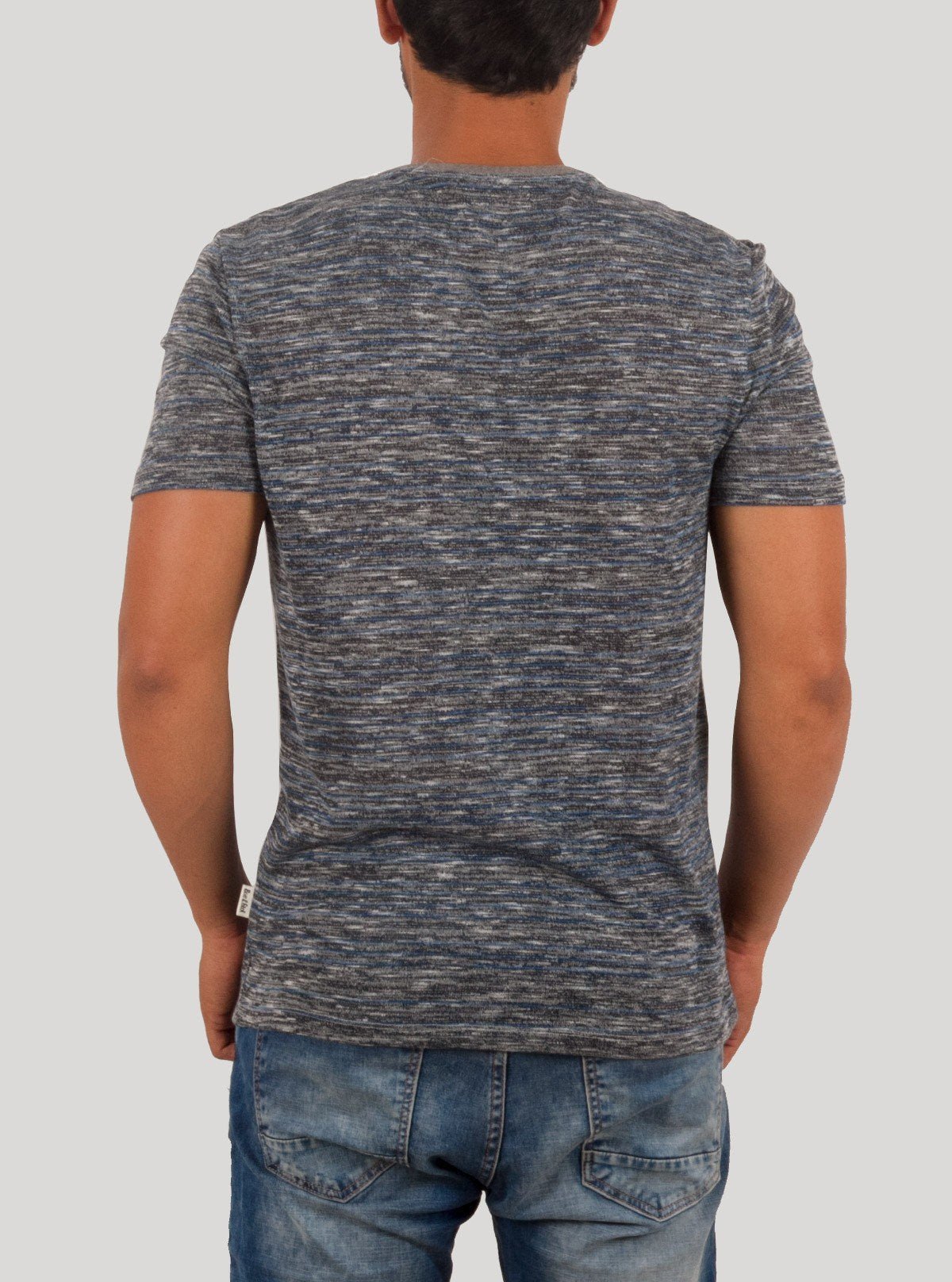 Blue Melange Fancy Knit T-Shirt for Men – Boer and Fitch - Boer and Fitch
