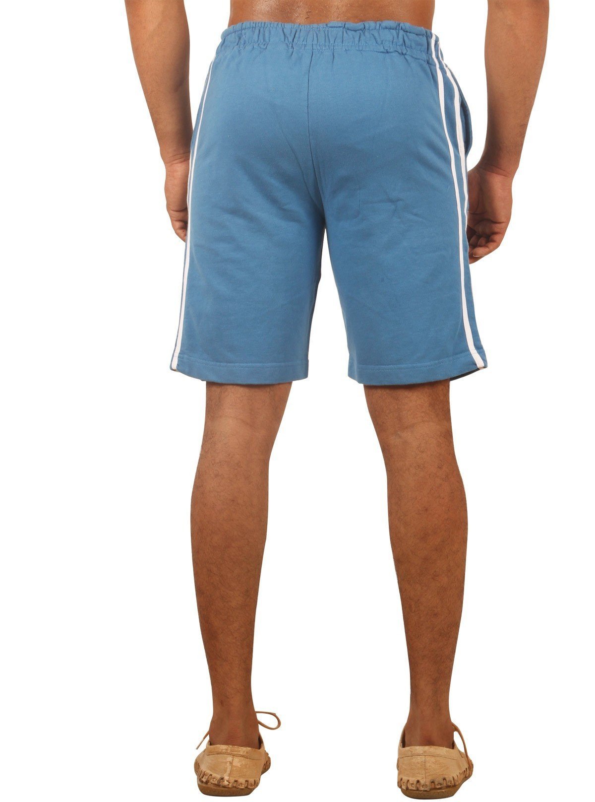 Blue Piping Fleece Shorts for Men – Stylish Casual Wear by Boer and Fitch - Boer and Fitch
