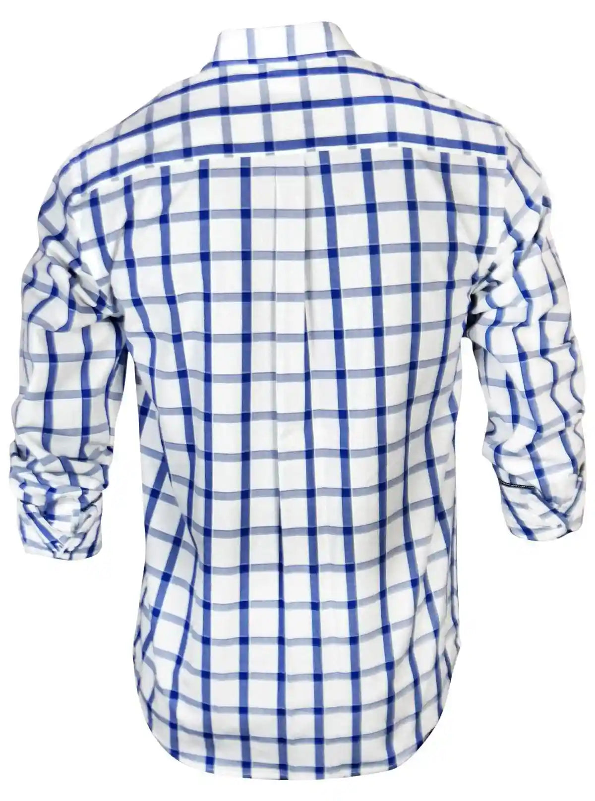 Blue Checked Regular Fit White Shirt for Men – Casual & Smart by Boer and Fitch | Buy Online at  Boer and Fitch