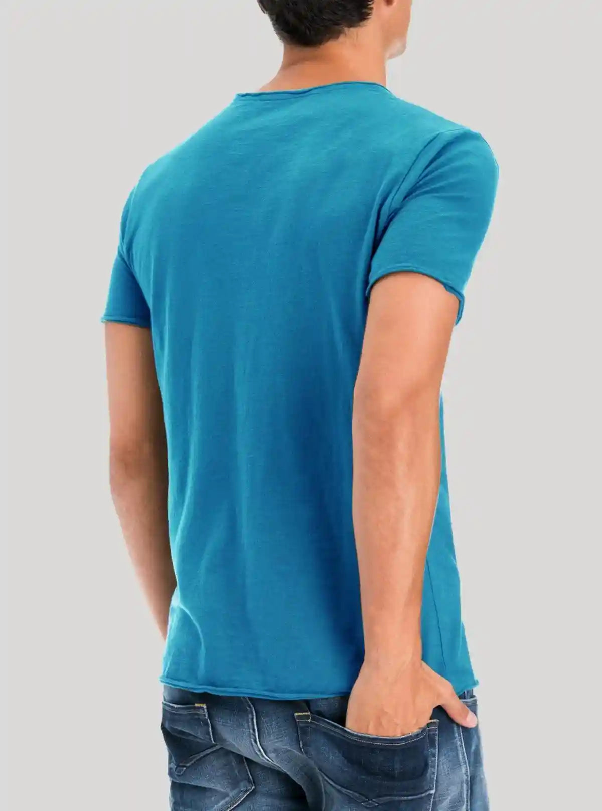 Turquoise Men's Slub Jersey T-Shirt – Boer and Fitch | Buy Online at  Boer and Fitch