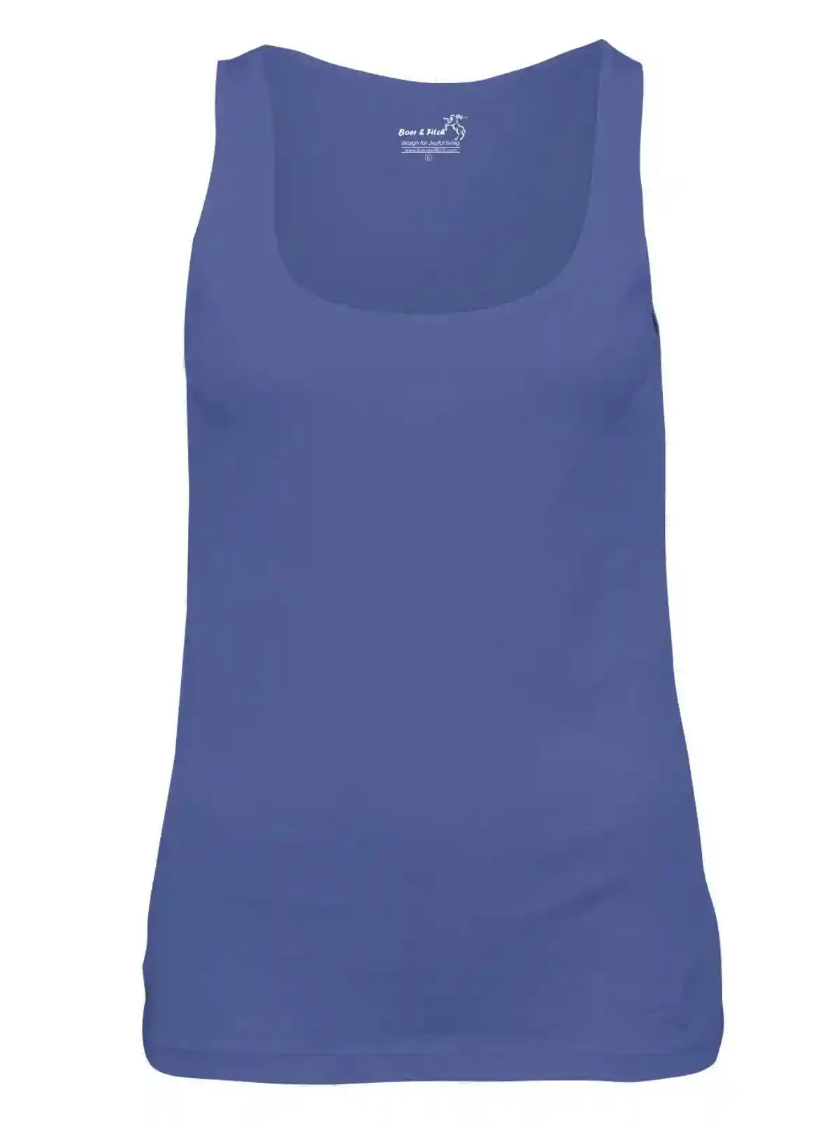 Women’s Blue Sleeveless Stretch Top – Comfortable & Stylish | Boer & Fitch | Buy Online at  Boer and Fitch