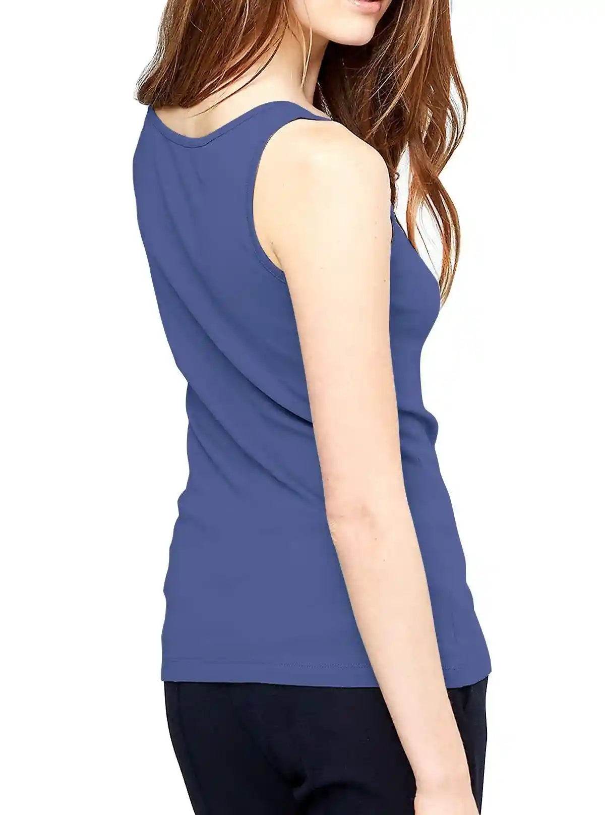 Women’s Blue Sleeveless Stretch Top – Comfortable & Stylish | Boer & Fitch | Buy Online at  Boer and Fitch