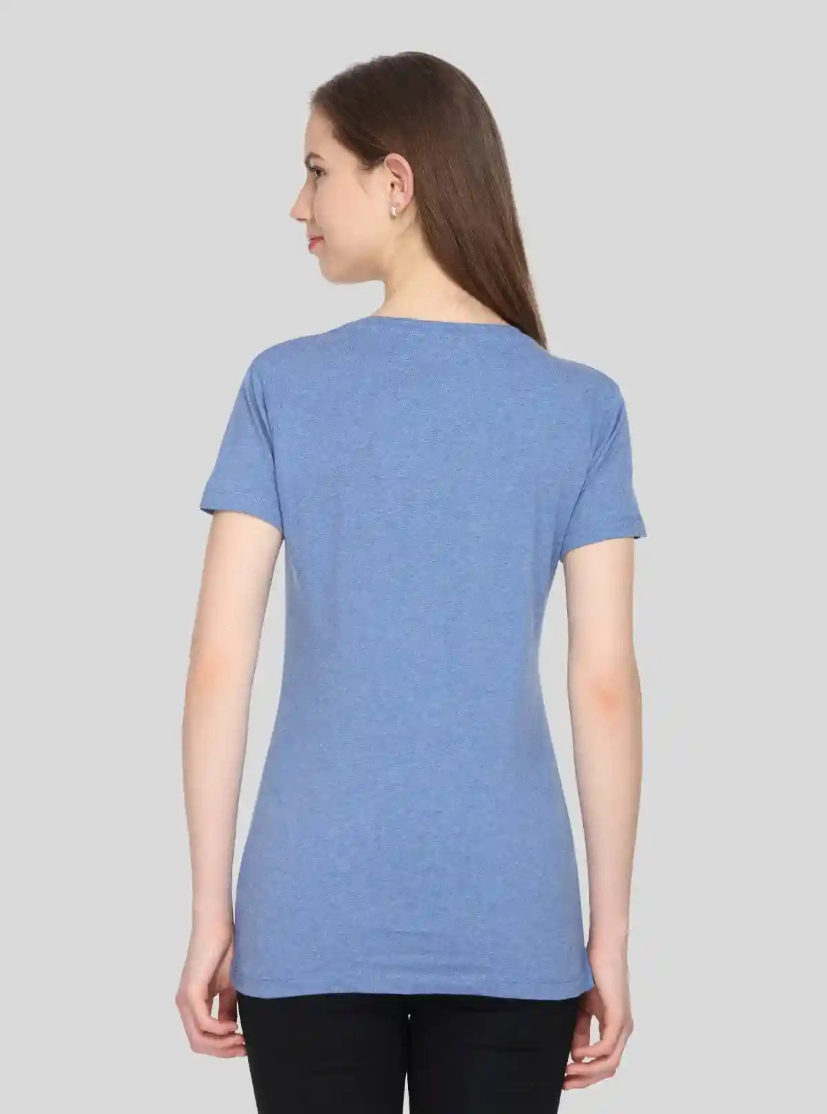 Women's Light Blue Crew Neck Cotton Jersey Short Sleeve T-Shirt by Boer and Fitch | Buy Online at  Boer and Fitch