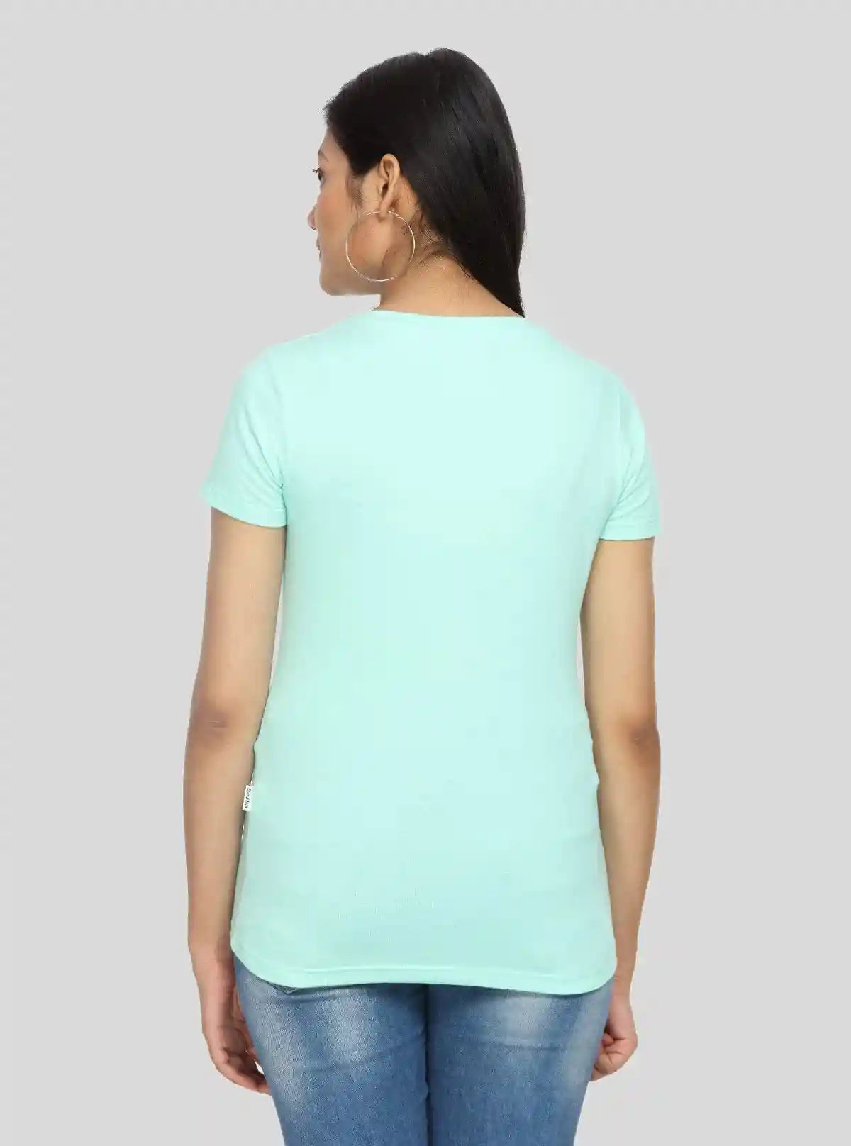 Women’s Turquoise Green V-Neck T-Shirt – Casual Cotton Tee | Boer & Fitch | Buy Online at  Boer and Fitch