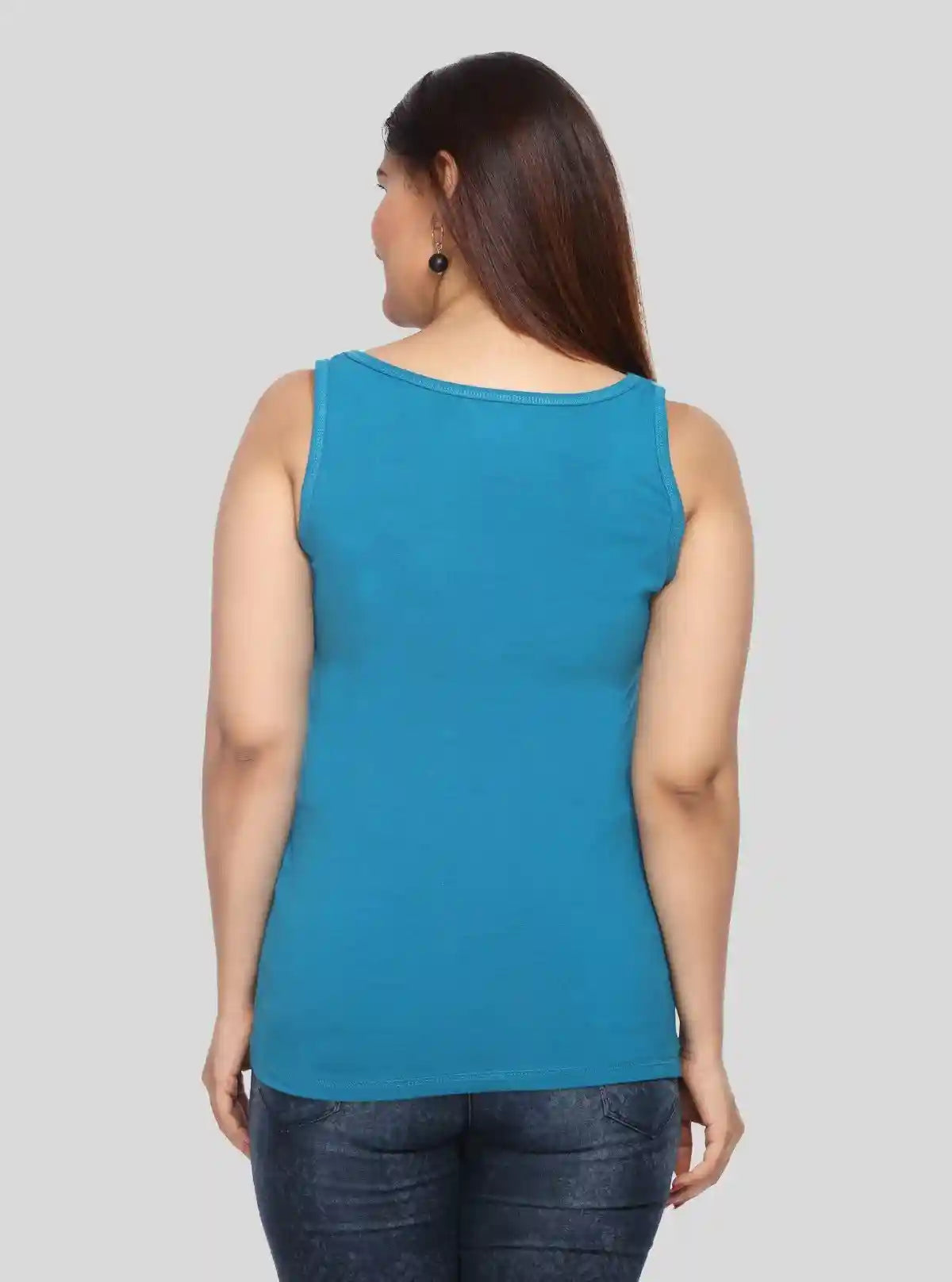 Women’s Turquoise Sleeveless Top – Stylish & Comfortable Summer Essential by Boer and Fitch | Buy Online at  Boer and Fitch