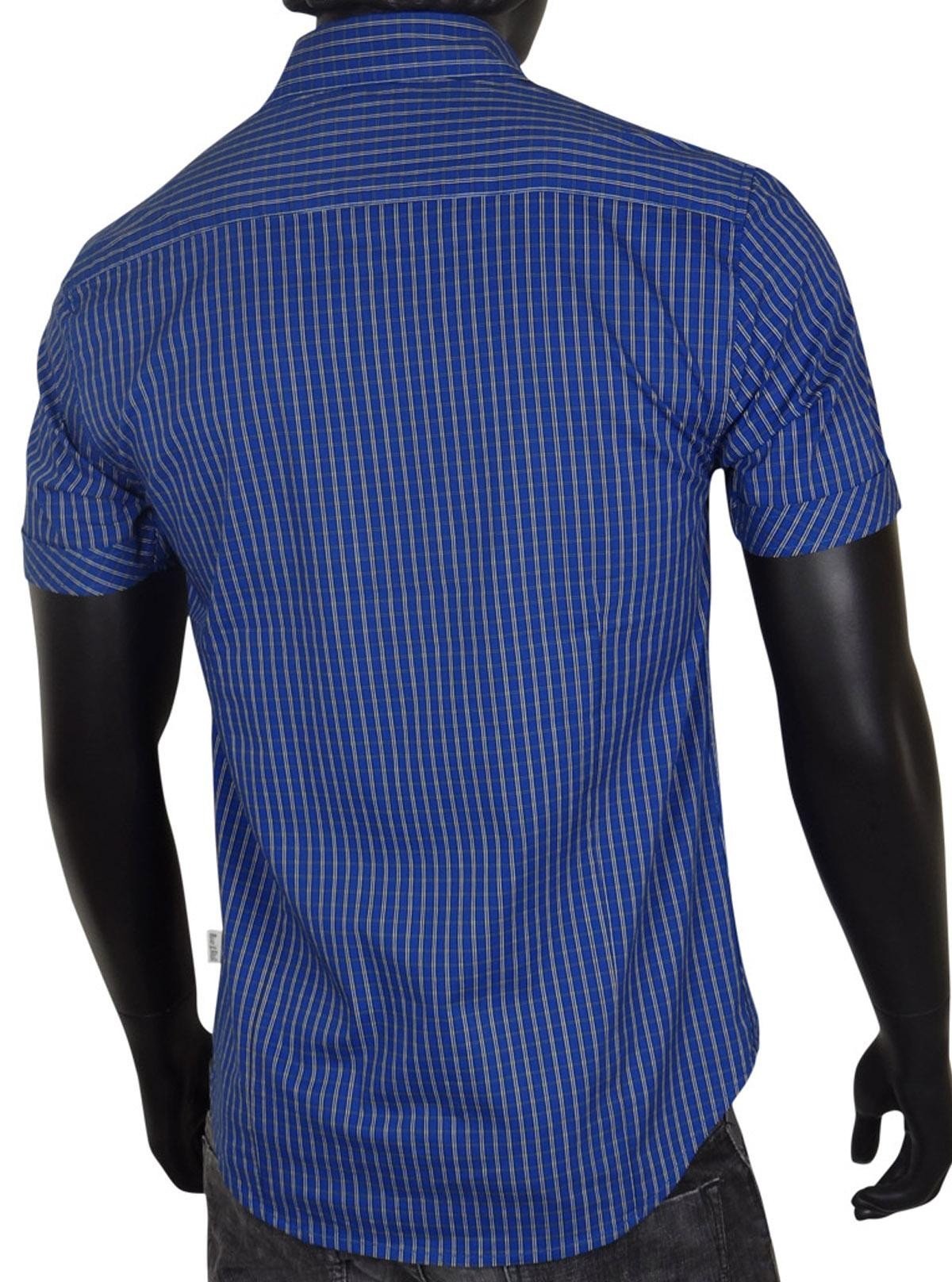 Blue Striped Slim Fit Shirt for Men – Smart Casual by Boer and Fitch - Boer and Fitch