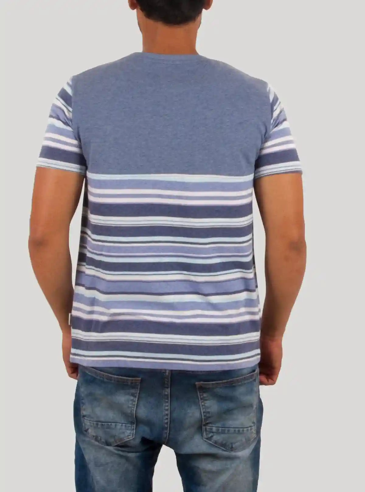 Blue Melange Crew Neck T-Shirt for Men – Casual Cotton Tee by Boer and Fitch | Buy Online at  Boer and Fitch