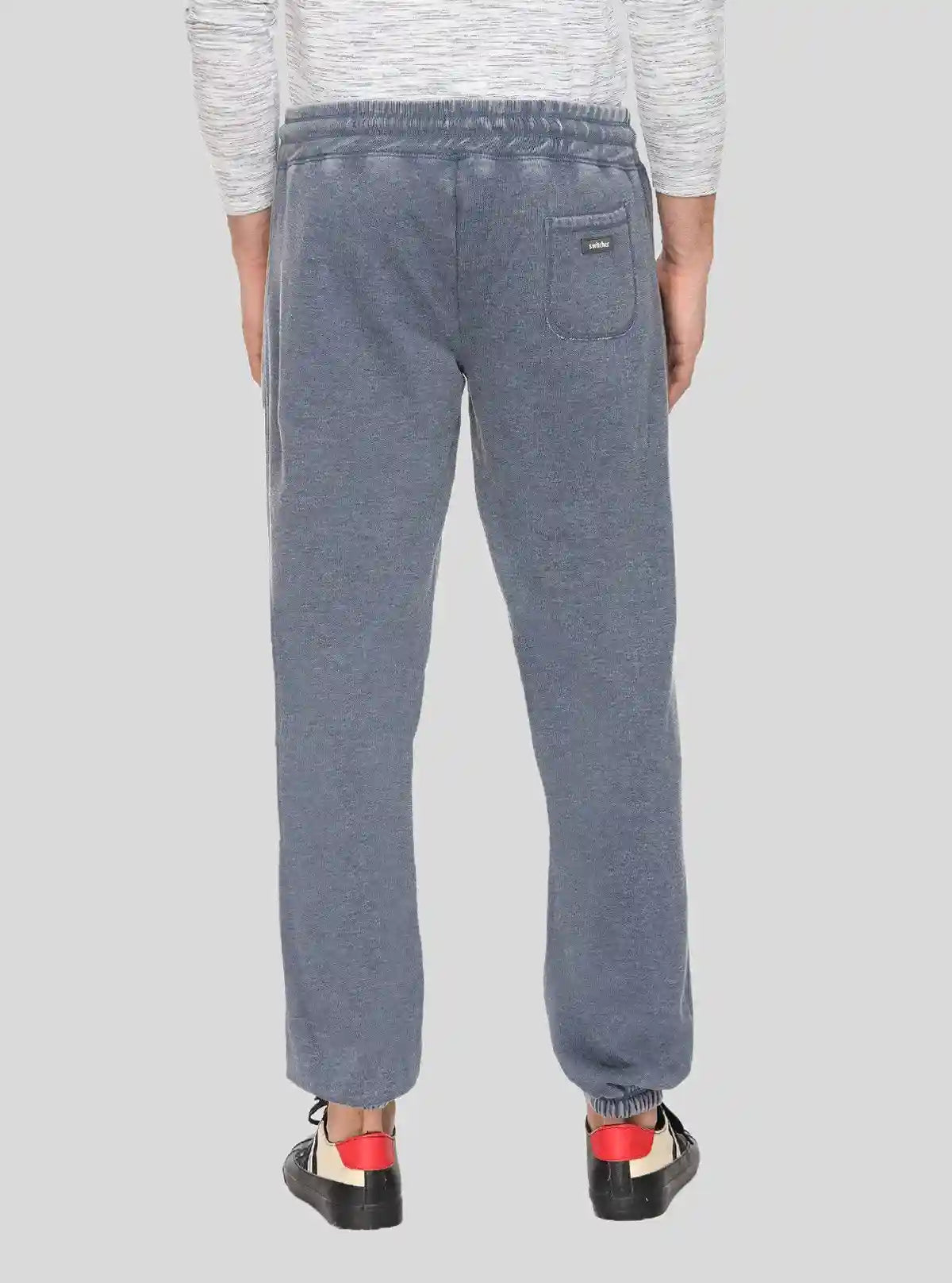 Men’s Faded Blue Cuffed Joggers – Vintage Style, Modern Comfort | Buy Online at  Boer and Fitch
