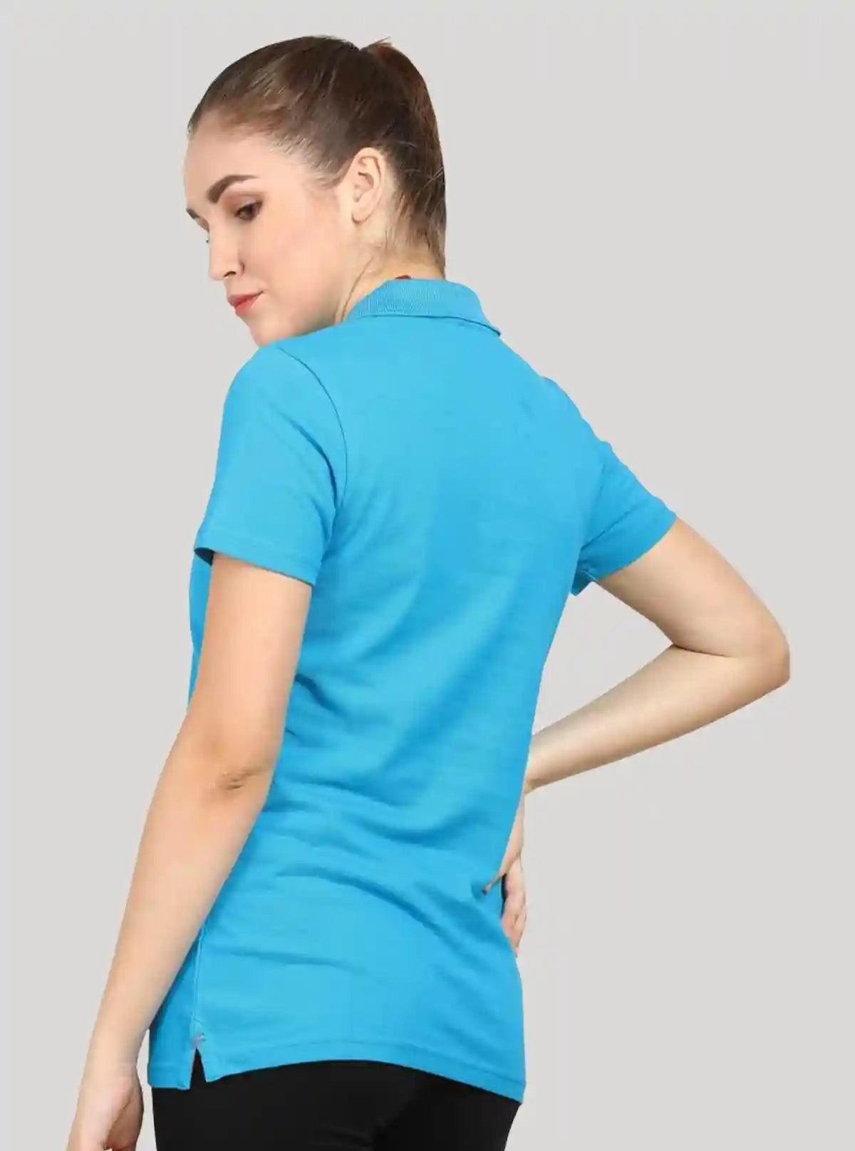 Women’s Blue Bay Pique Polo T-Shirt – Stylish & Comfortable | Boer & Fitch | Buy Online at  Boer and Fitch