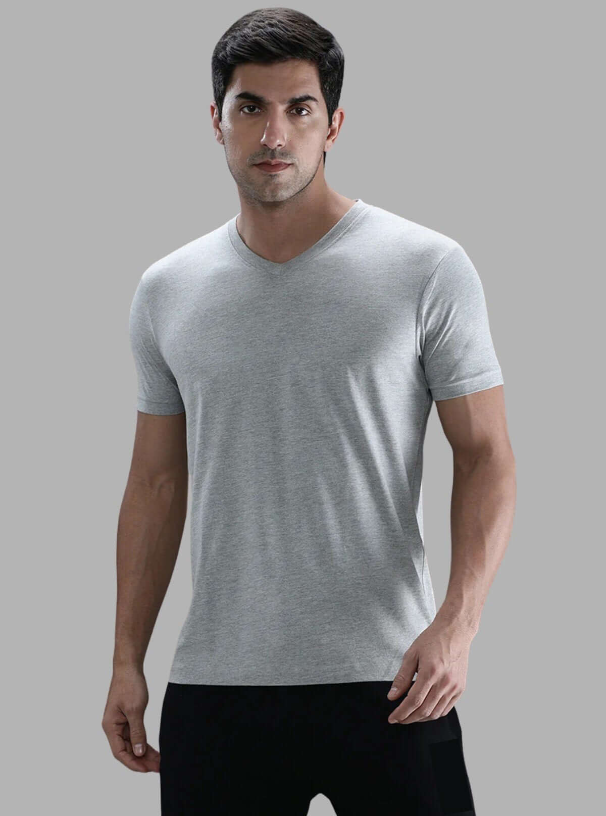 Boer and Fitch Men’s Grey Melange Crew Neck T-Shirt with Be Wild Back Print - Boer and Fitch