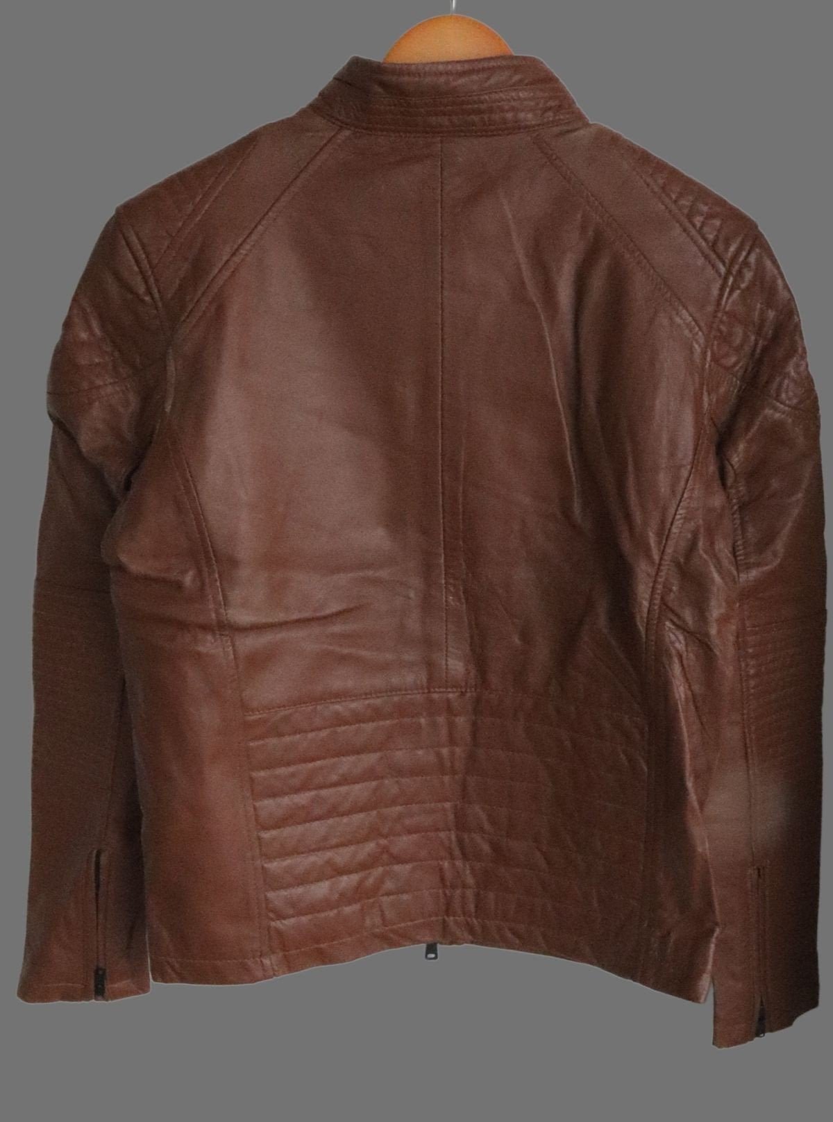 Brown Leather Jacket for Men – Classic Biker Style by Boer and Fitch - Boer and Fitch