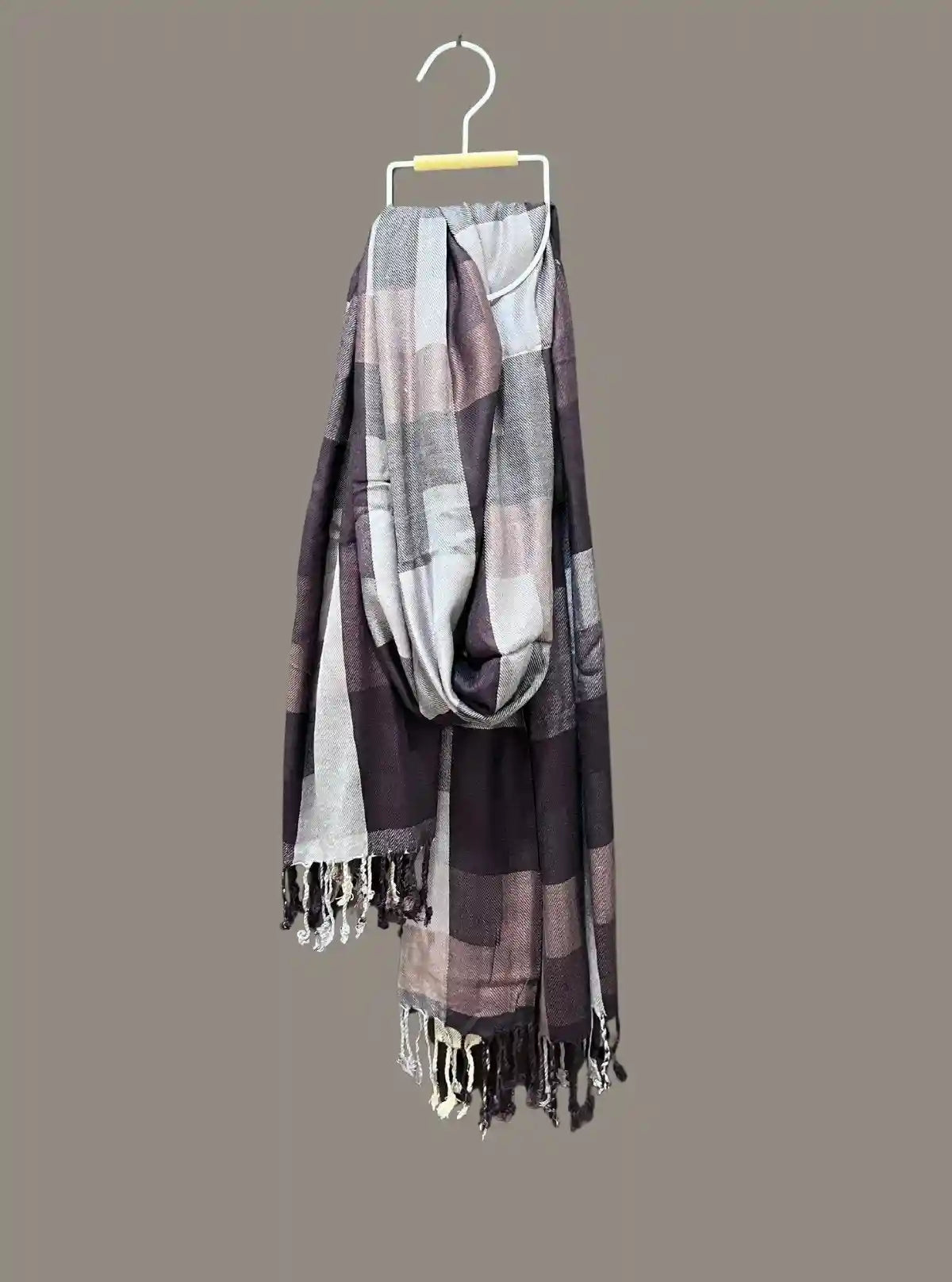 Unisex Brown Stole in Soft Viscose Blend – Elegant & All-Season Wrap | Buy Online at  Boer and Fitch