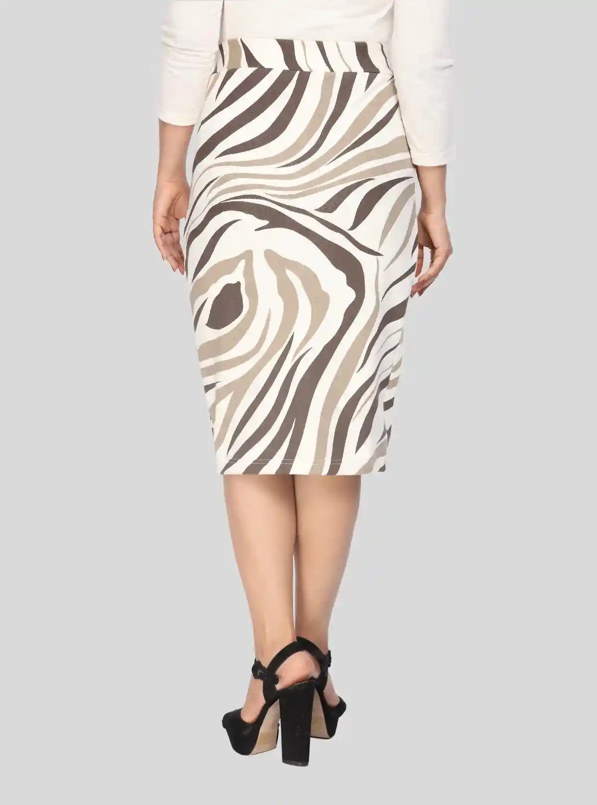 Women's Zebra Print Cotton Skirt – Bold Monochrome Fashion Statement | Buy Online at  Boer and Fitch