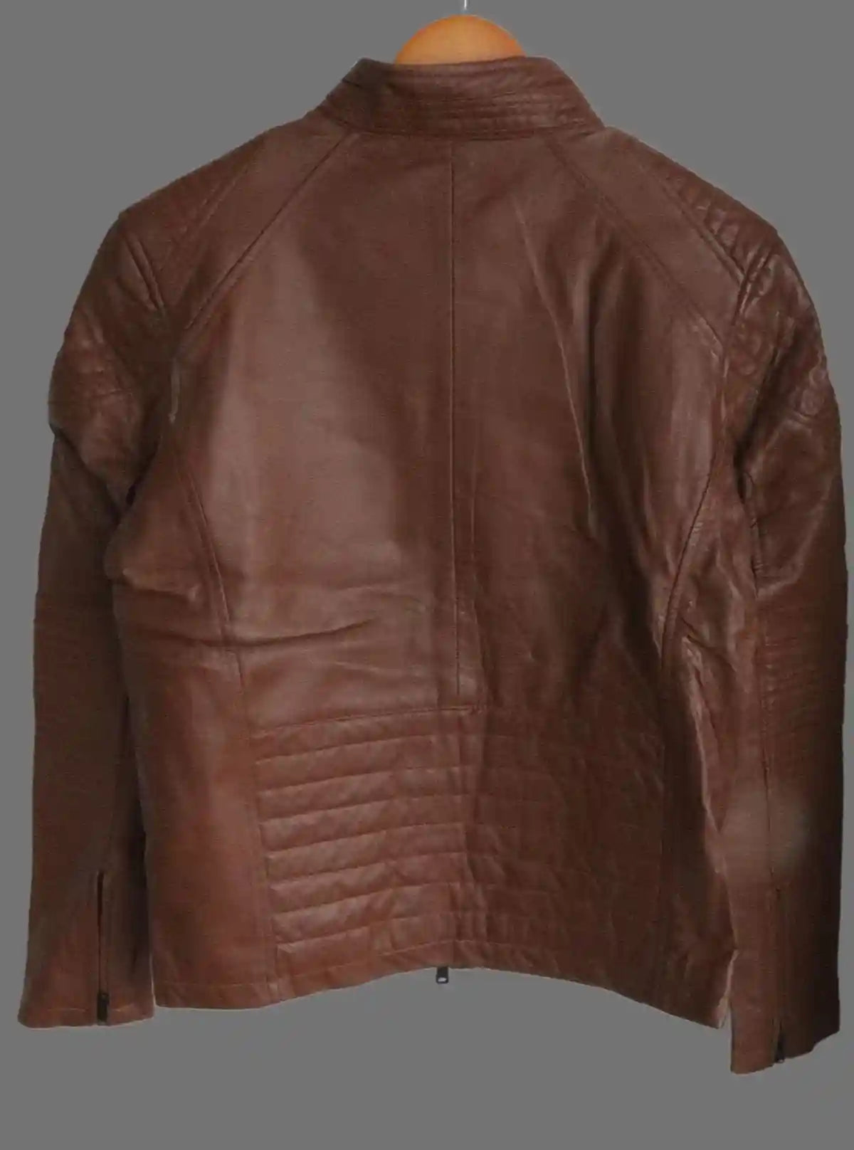 Brown Leather Jacket for Men – Classic Biker Style by Boer and Fitch | Buy Online at  Boer and Fitch