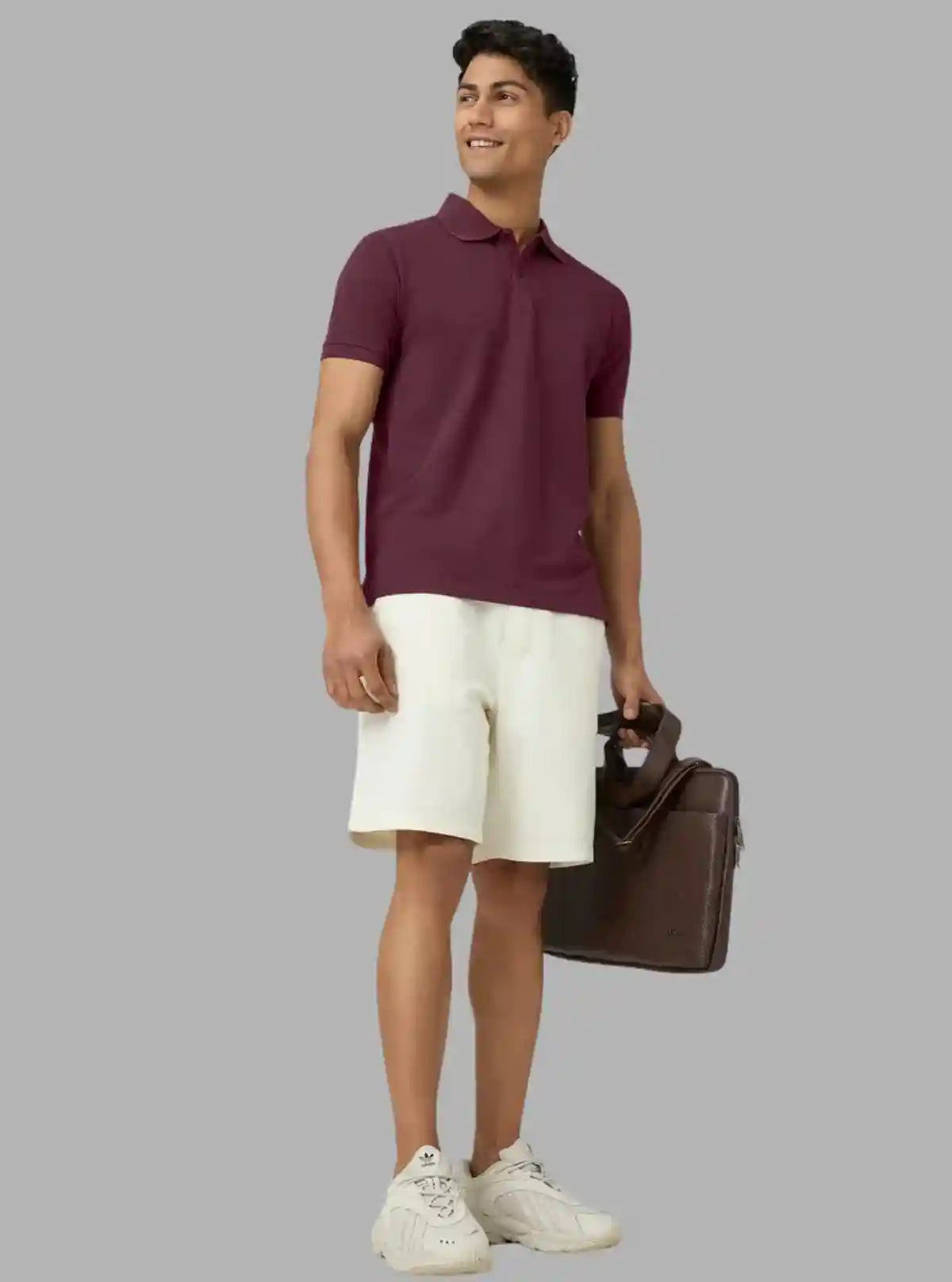 Men’s Burgundy Polo T-Shirt with Collar & Cuff | 100% Cotton Piqué Knit | Boer & Fitch | Buy Online at  Boer and Fitch