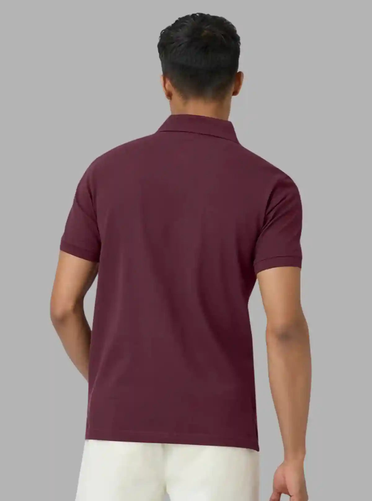 Men’s Burgundy Polo T-Shirt with Collar & Cuff | 100% Cotton Piqué Knit | Boer & Fitch | Buy Online at  Boer and Fitch