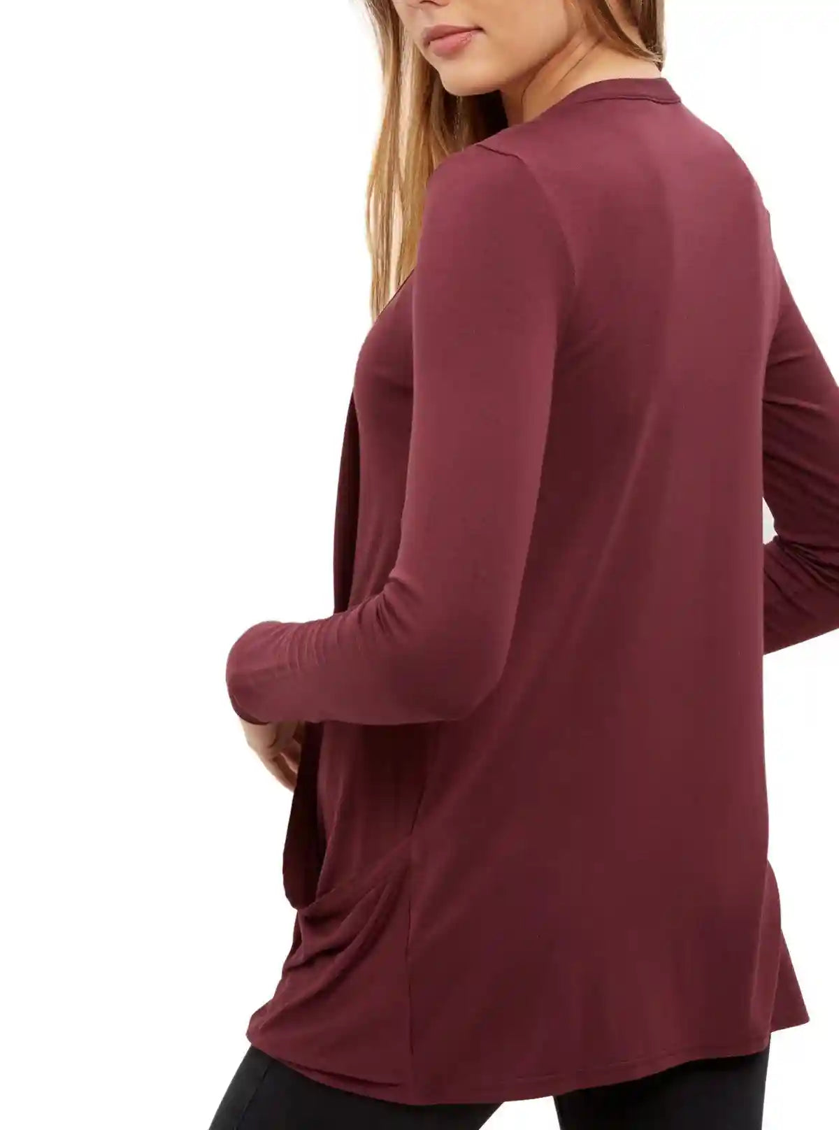 Women’s Burgundy Crushed Slub Shrug – Stylish & Comfortable | Boer & Fitch | Buy Online at  Boer and Fitch