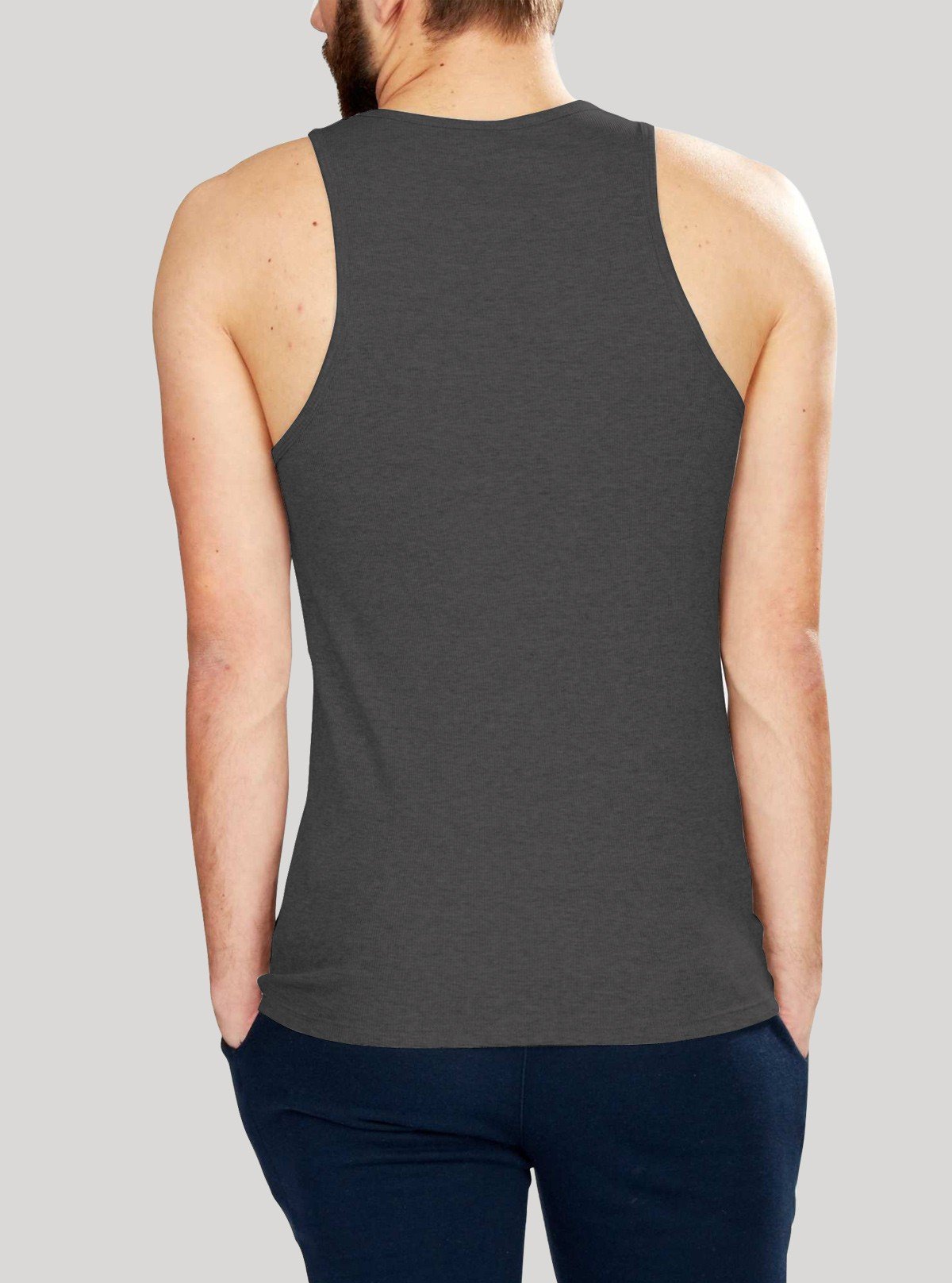 Charcoal Melange Rib Vest for Men – Boer and Fitch - Boer and Fitch