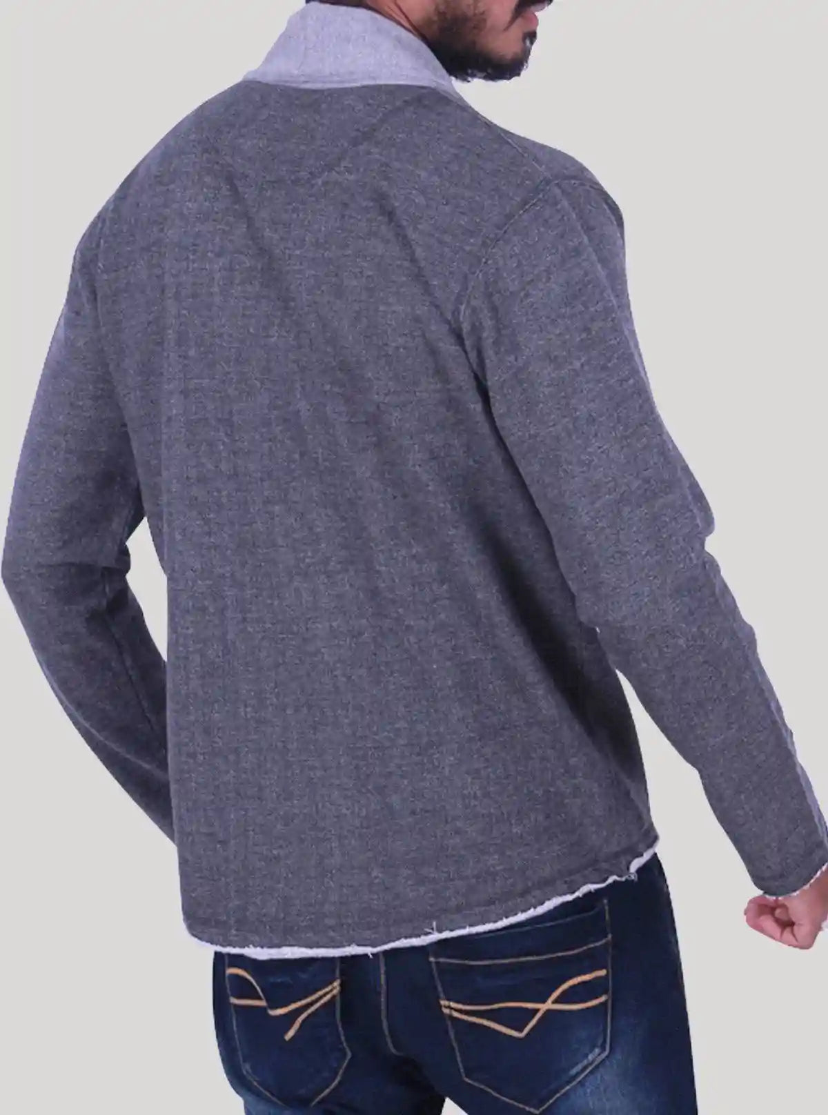 Dark Melange Shawl Collar Cardigan for Men – Boer and Fitch | Buy Online at  Boer and Fitch