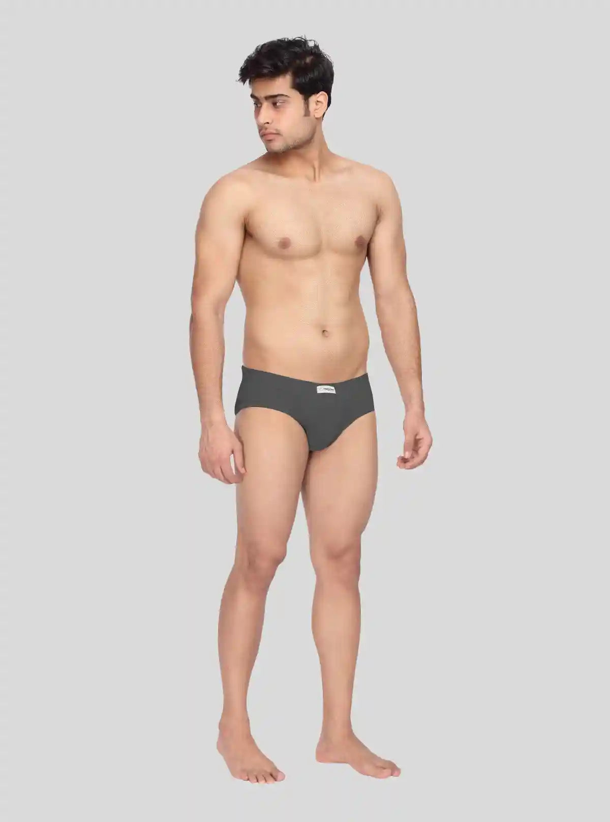 Men's Charcoal Melange Classic Fit Briefs – Pack of 2 | Buy Online at  Boer and Fitch
