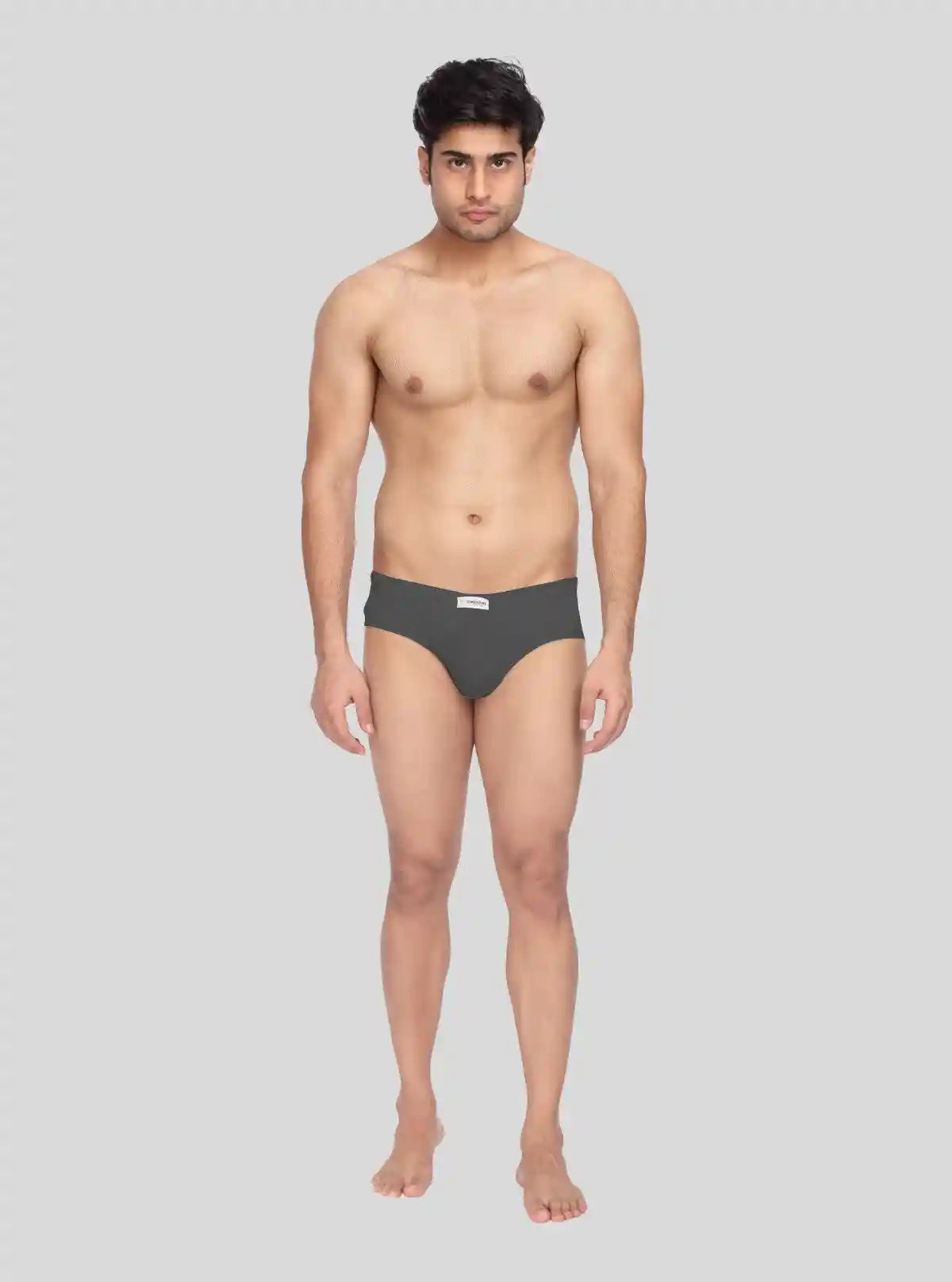 Men's Charcoal Melange Classic Fit Briefs – Pack of 2 | Buy Online at  Boer and Fitch