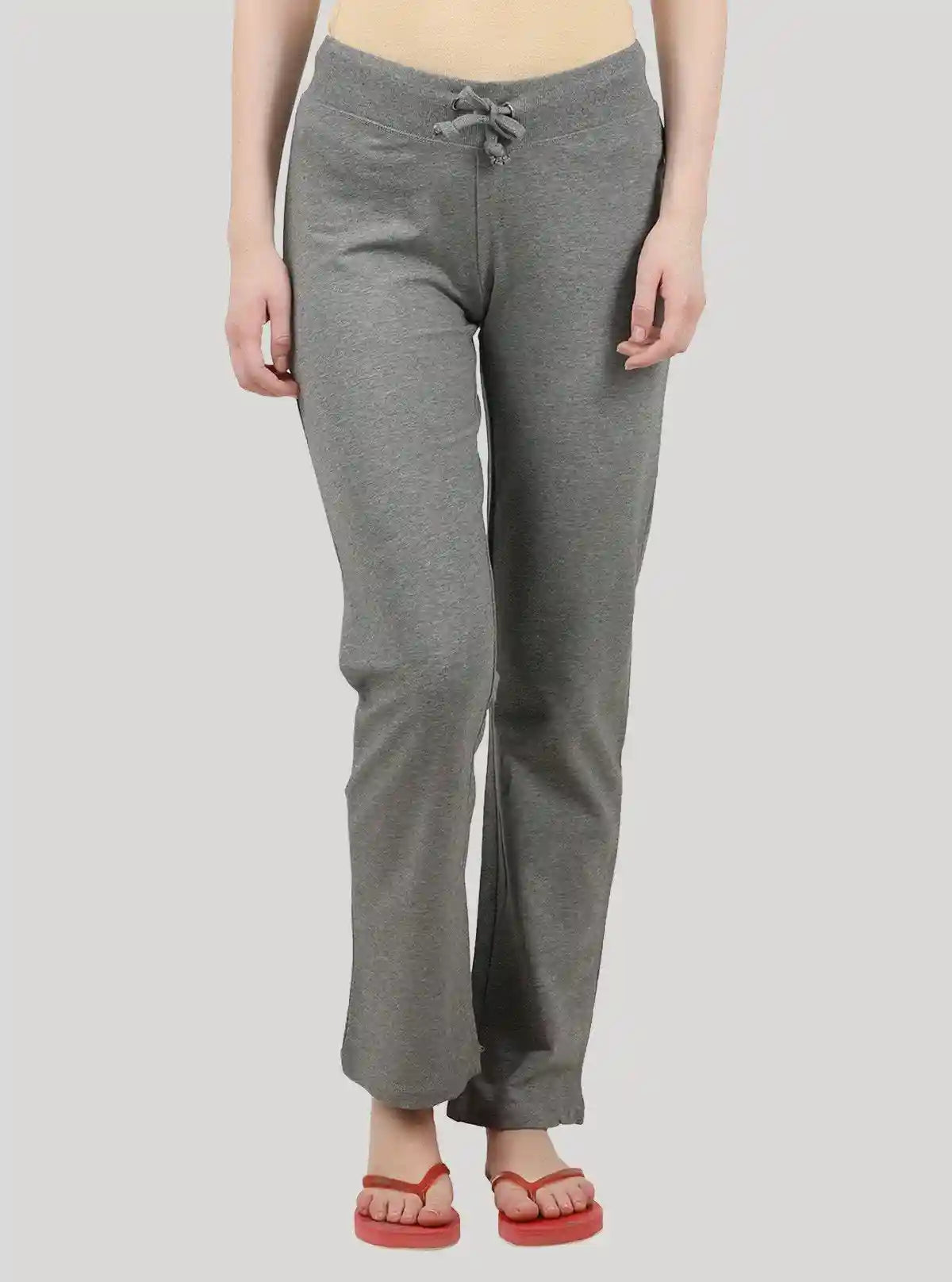 Women’s Charcoal Melange Stretch Jogging Pant in Cotton Fleece Fabric | Buy Online at  Boer and Fitch