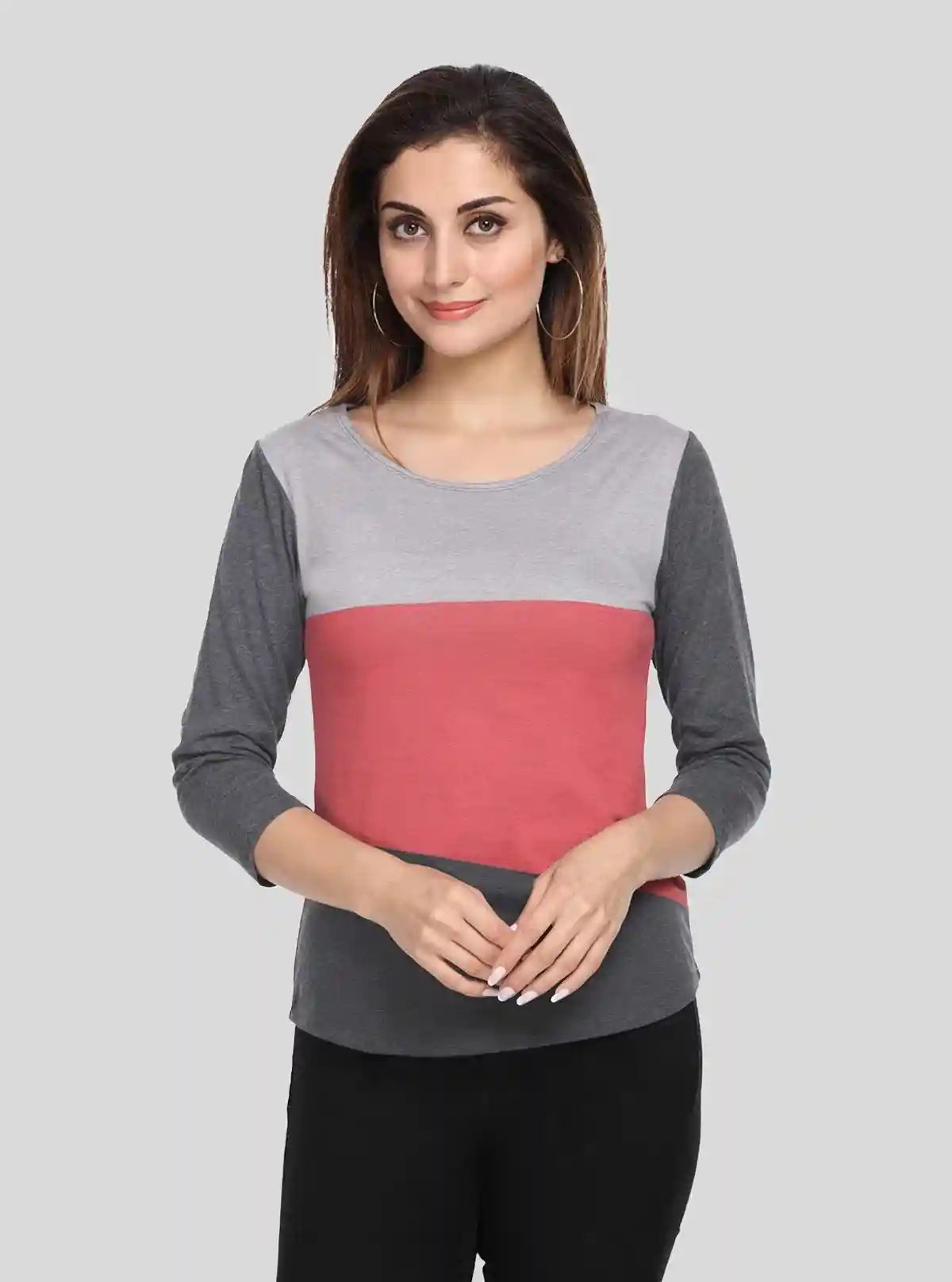 Women's Elegant Tri-Colour Top – Stylish & Modern Wear by Boer & Fitch | Buy Online at  Boer and Fitch